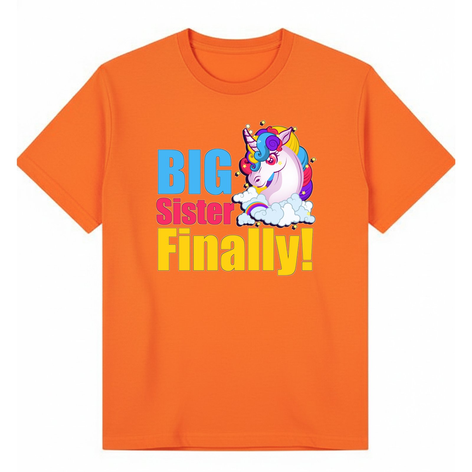 BGSIS08 artwork on orange T-shirt