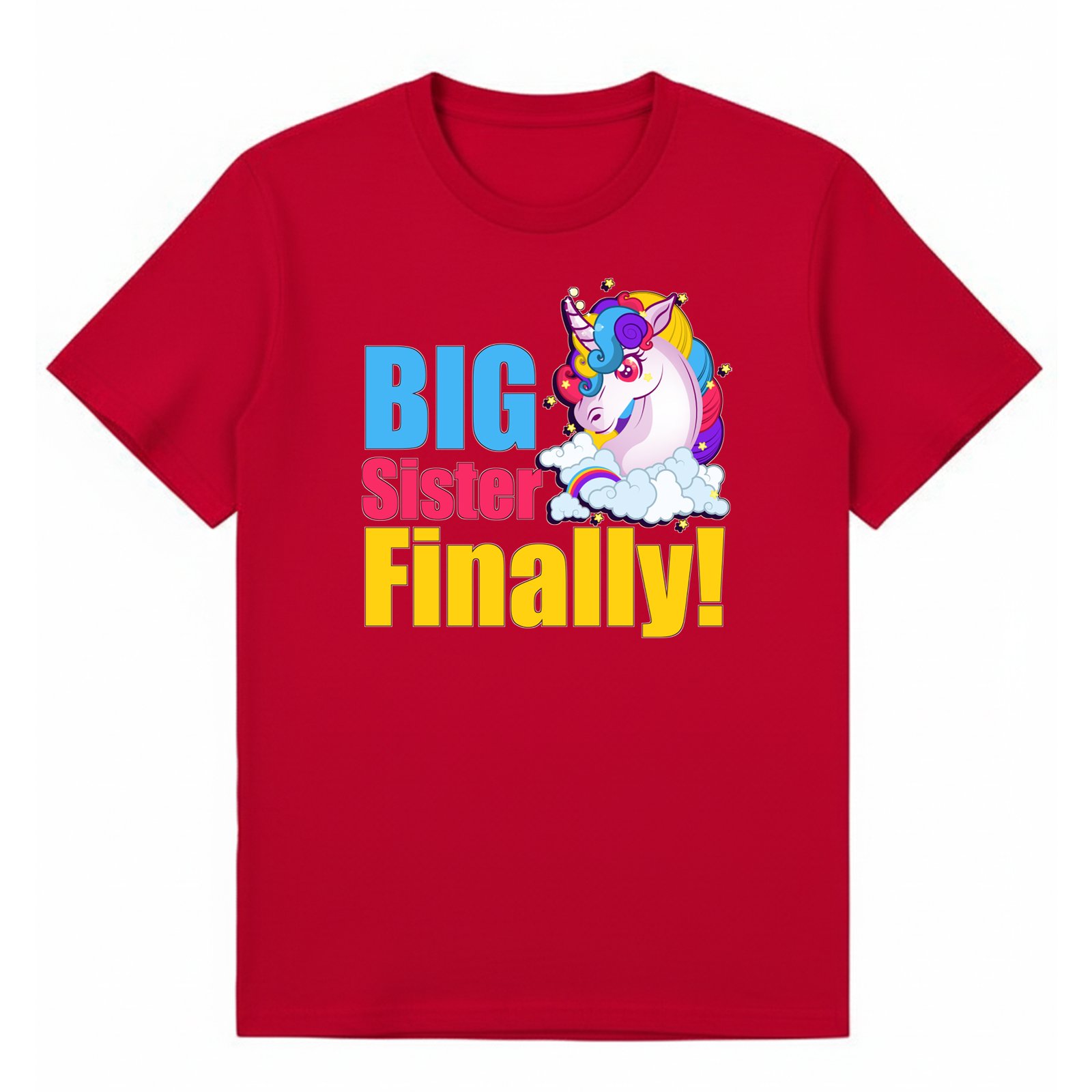 BGSIS08 artwork on red T-shirt