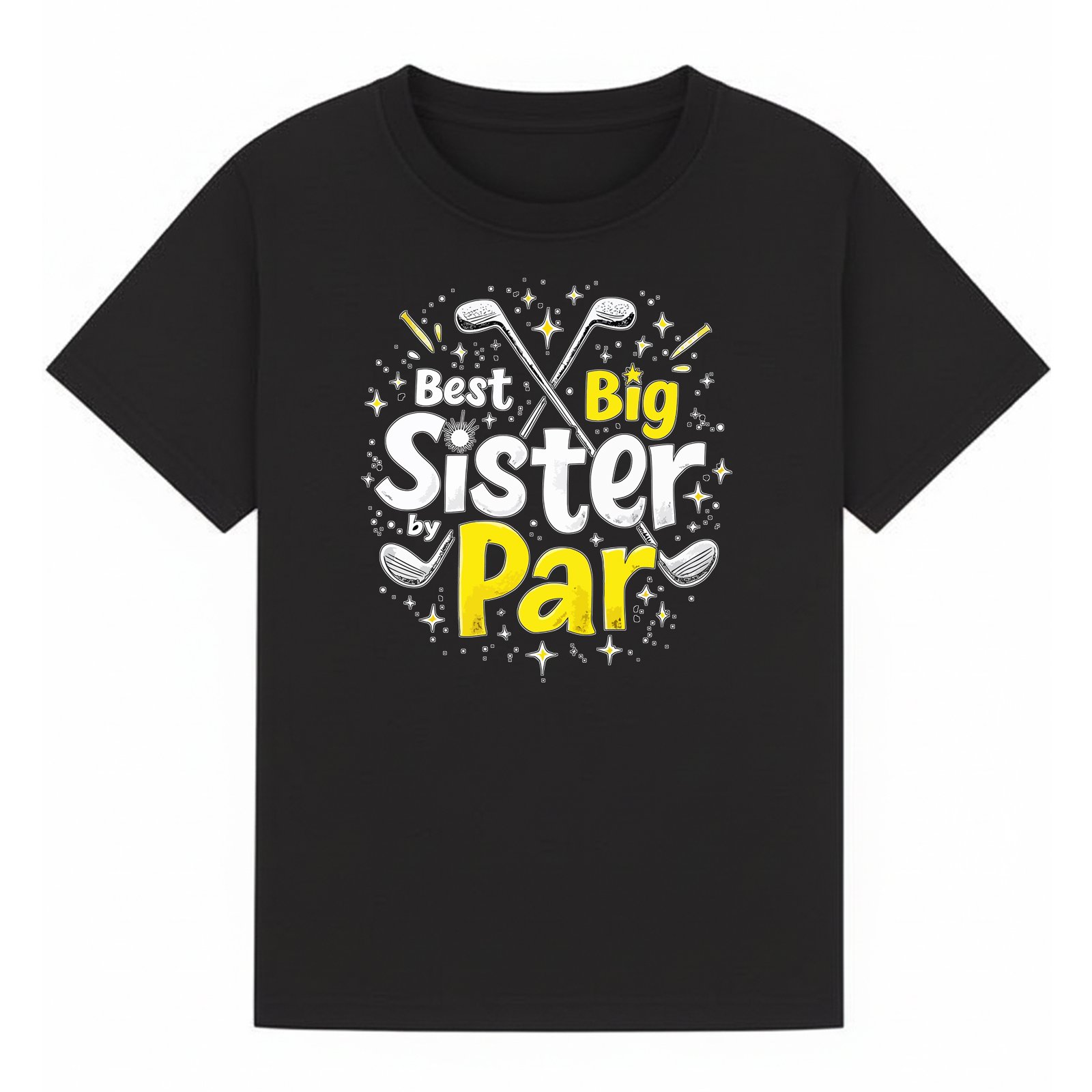 BGSIS10 artwork on black T-shirt