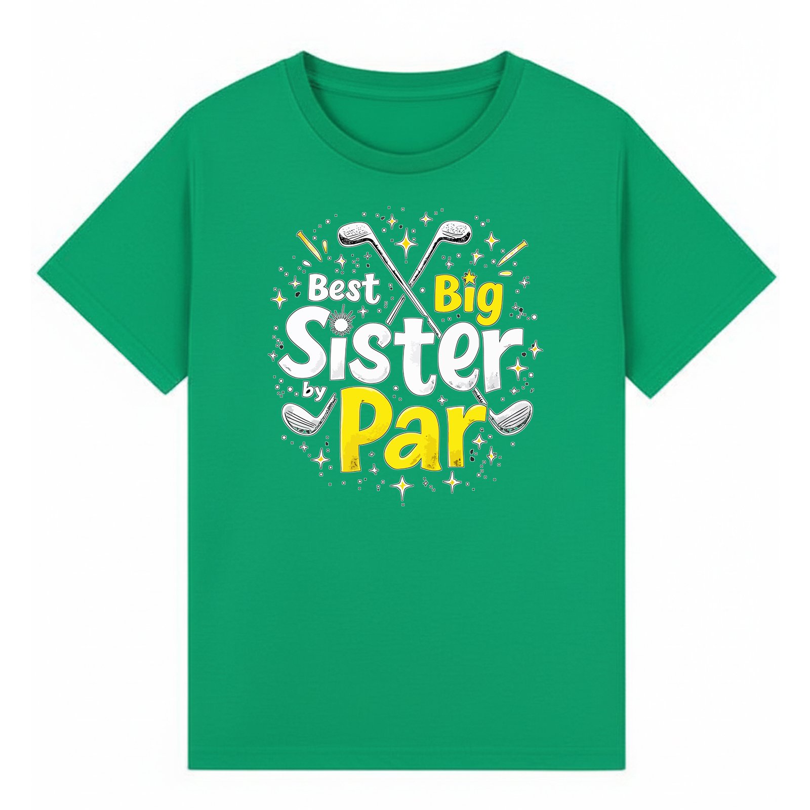 BGSIS10 artwork on irish green T-shirt