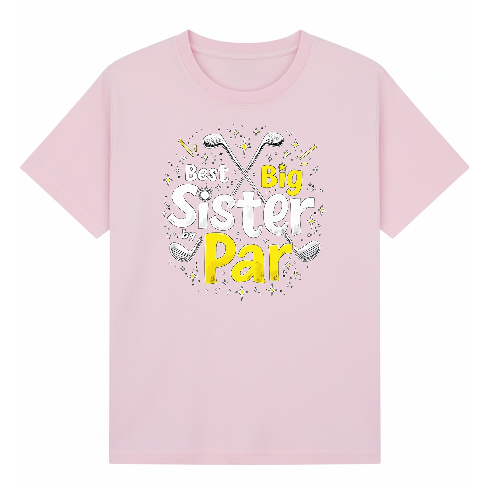 BGSIS10 artwork on light pink T-shirt