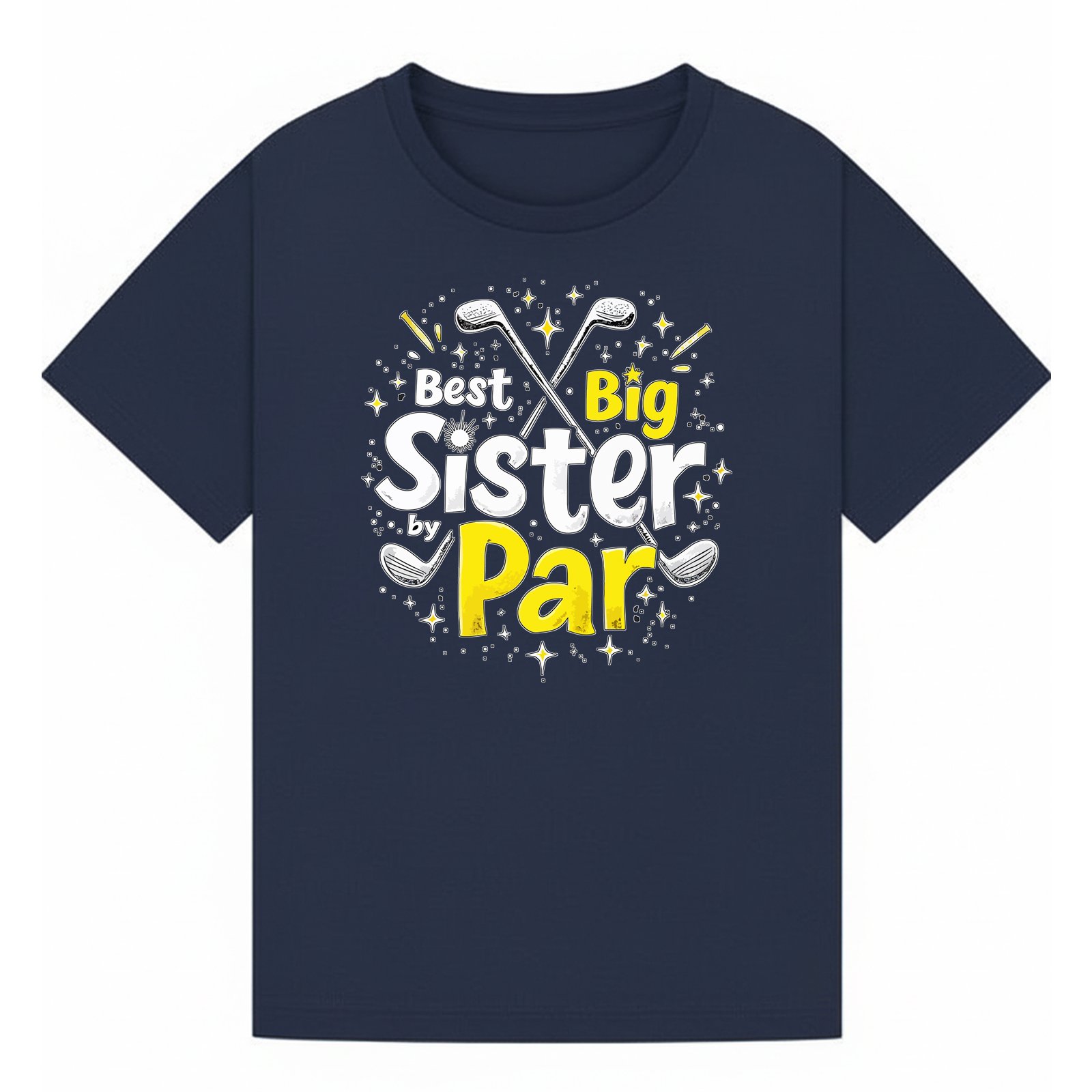 BGSIS10 artwork on navy T-shirt