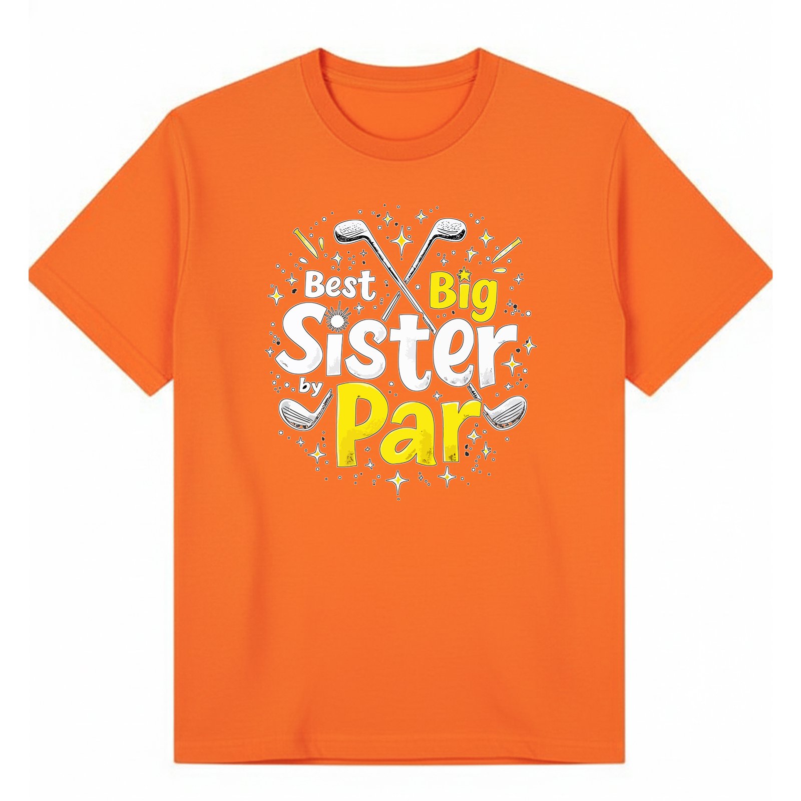 BGSIS10 artwork on orange T-shirt