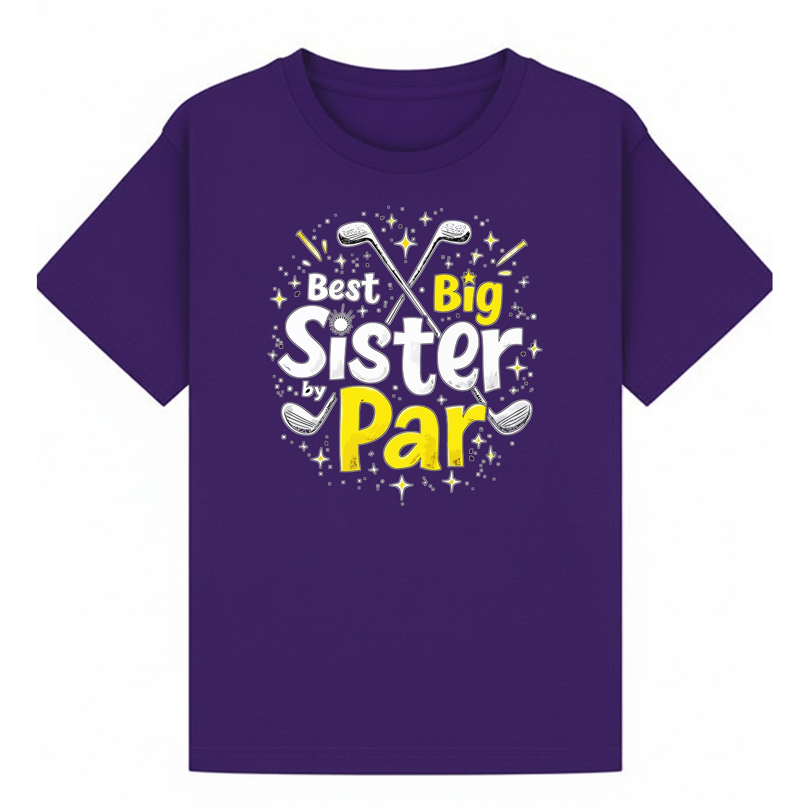 BGSIS10 artwork on purple T-shirt
