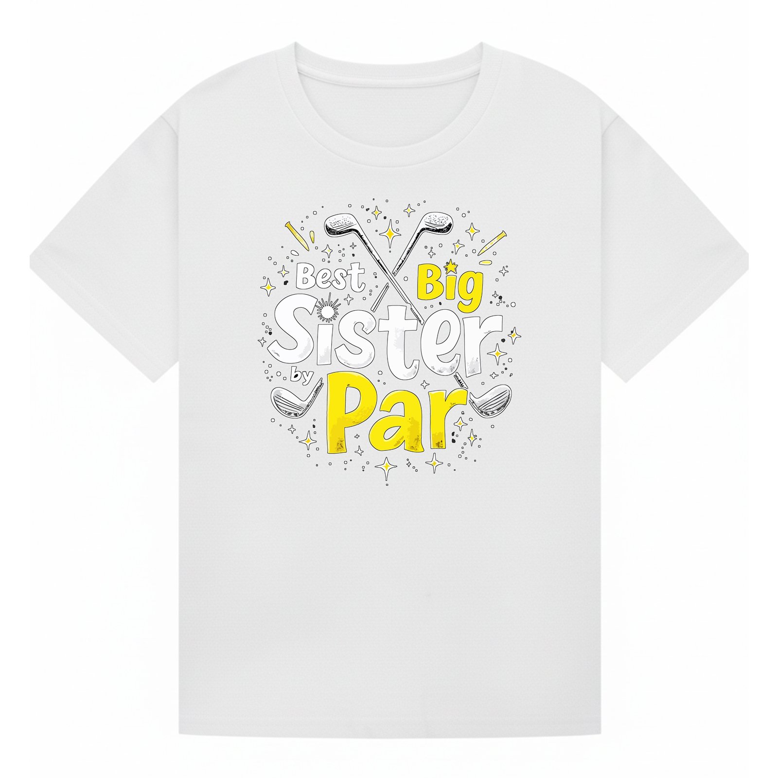 BGSIS10 artwork on white T-shirt