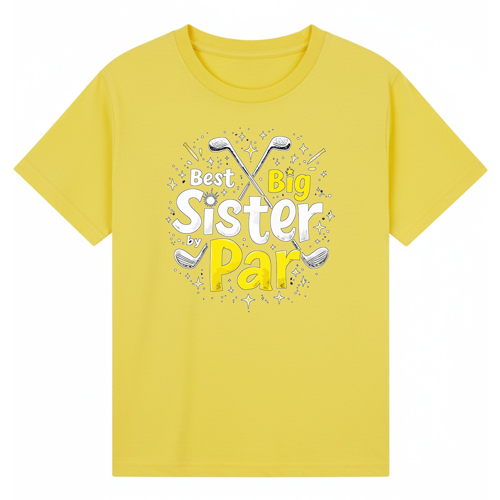 BGSIS10 artwork on yellow T-shirt