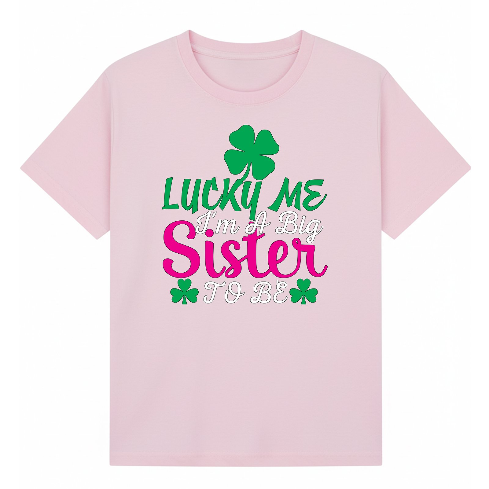 BGSIS101 artwork on light pink T-shirt