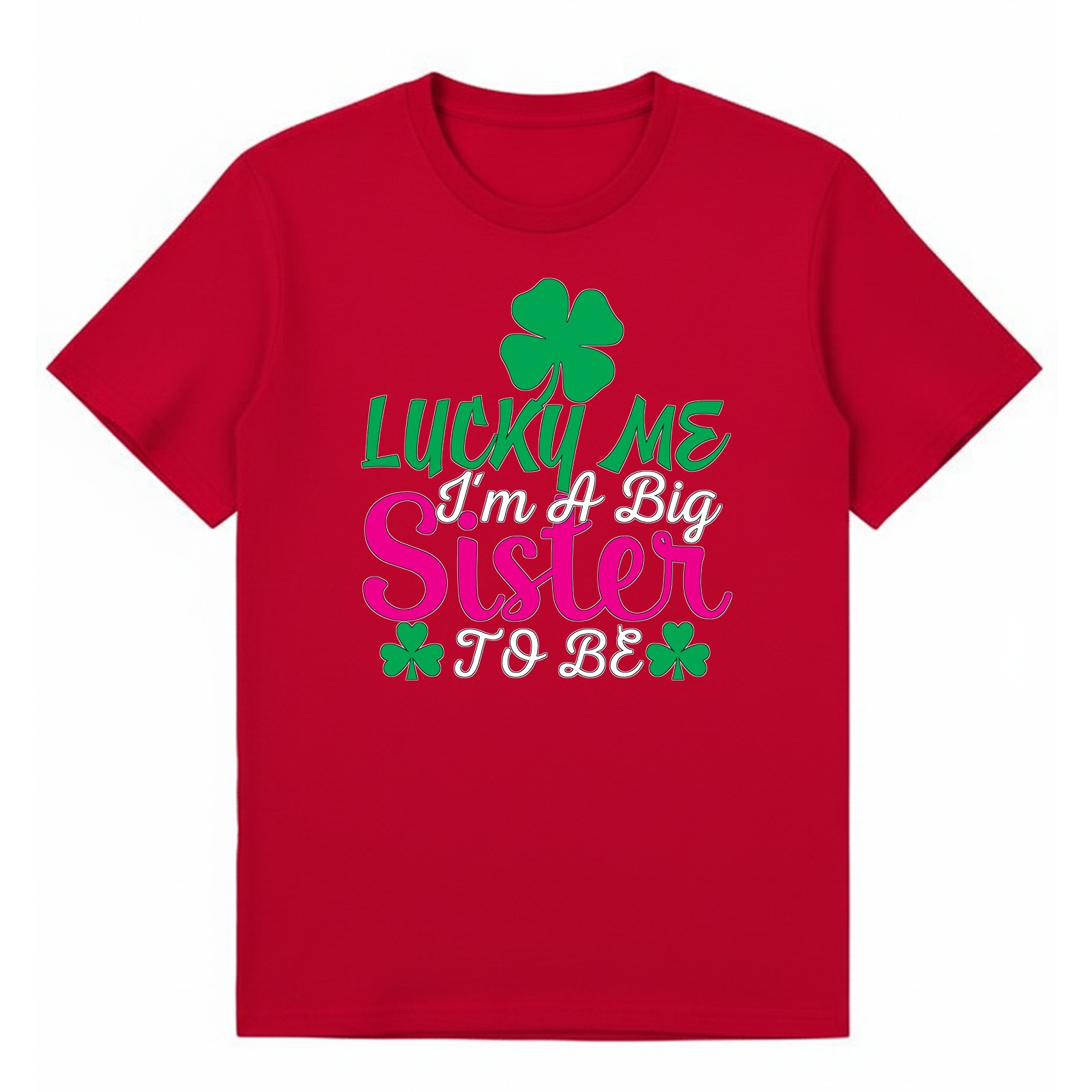 BGSIS101 artwork on red T-shirt