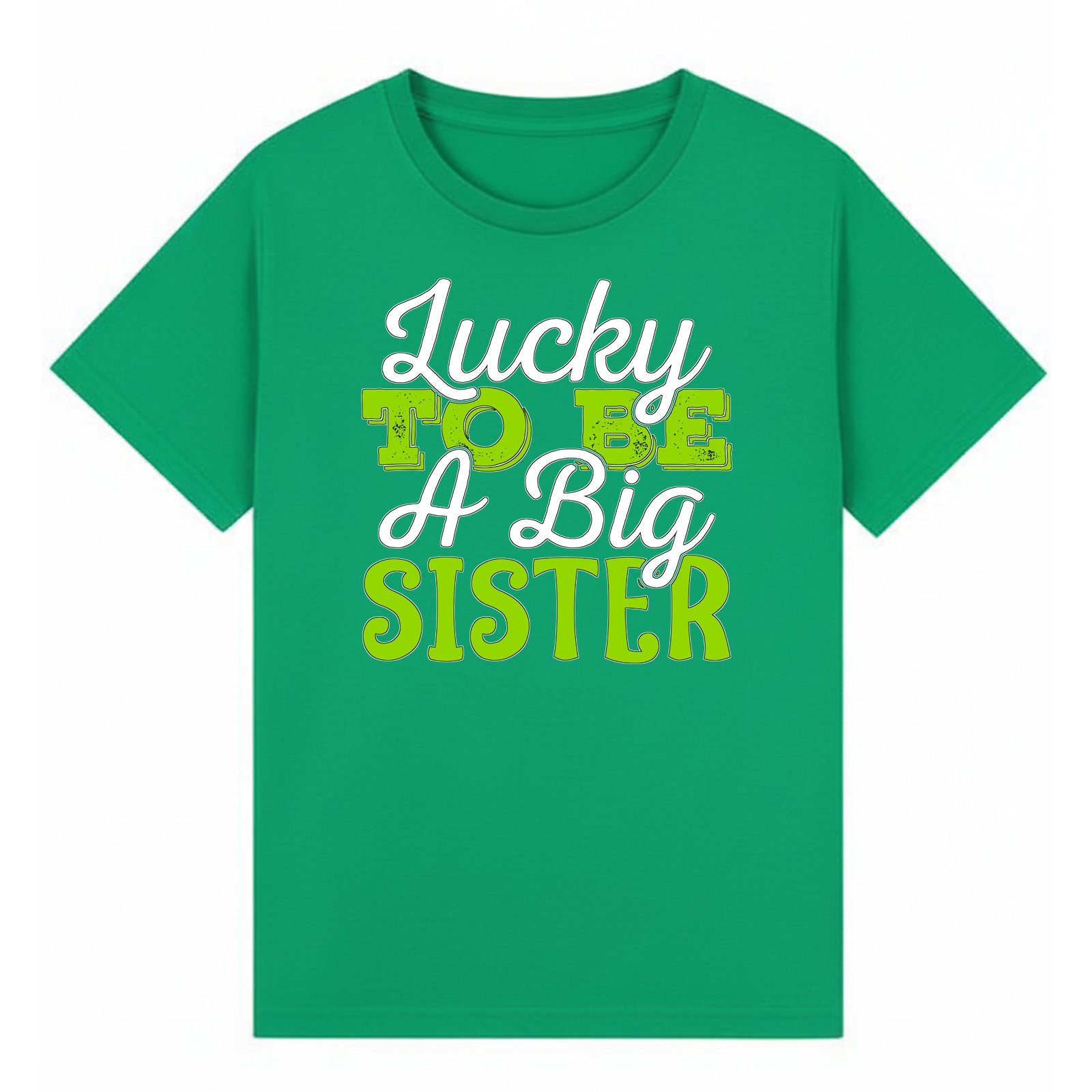 BGSIS103 artwork on irish green T-shirt