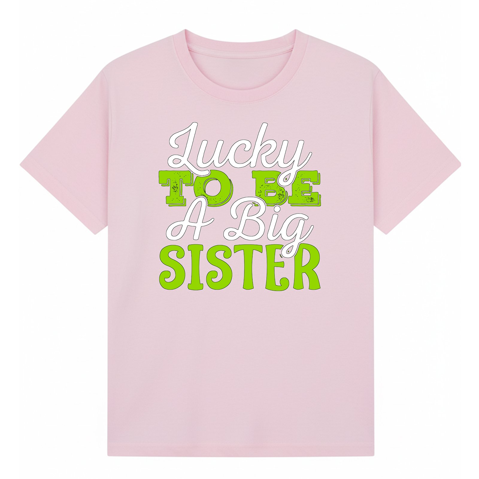 BGSIS103 artwork on light pink T-shirt