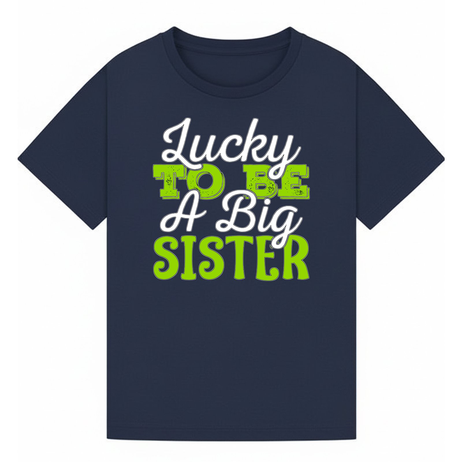 BGSIS103 artwork on navy T-shirt