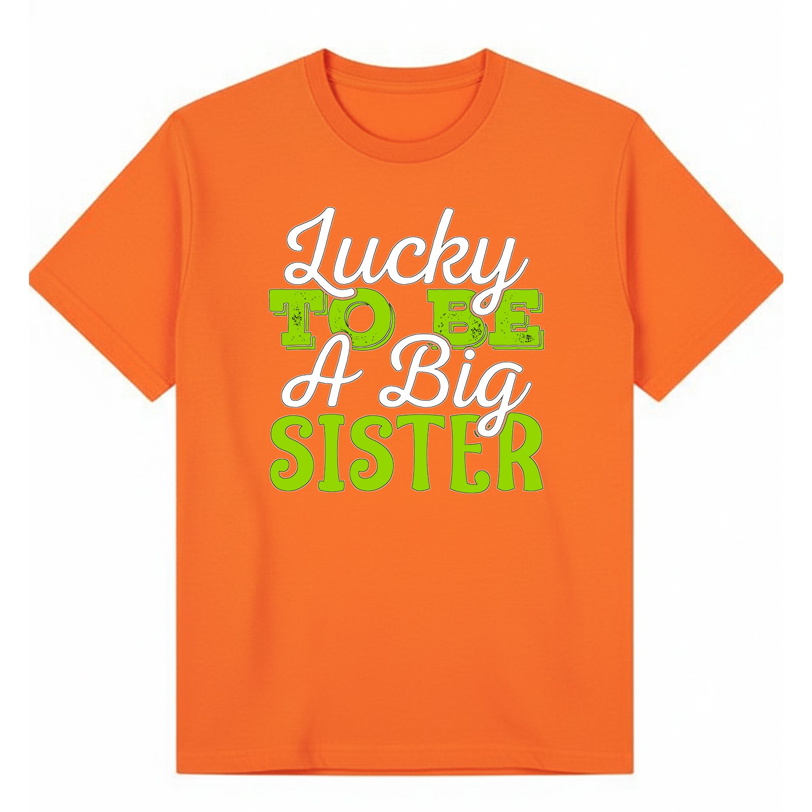 BGSIS103 artwork on orange T-shirt