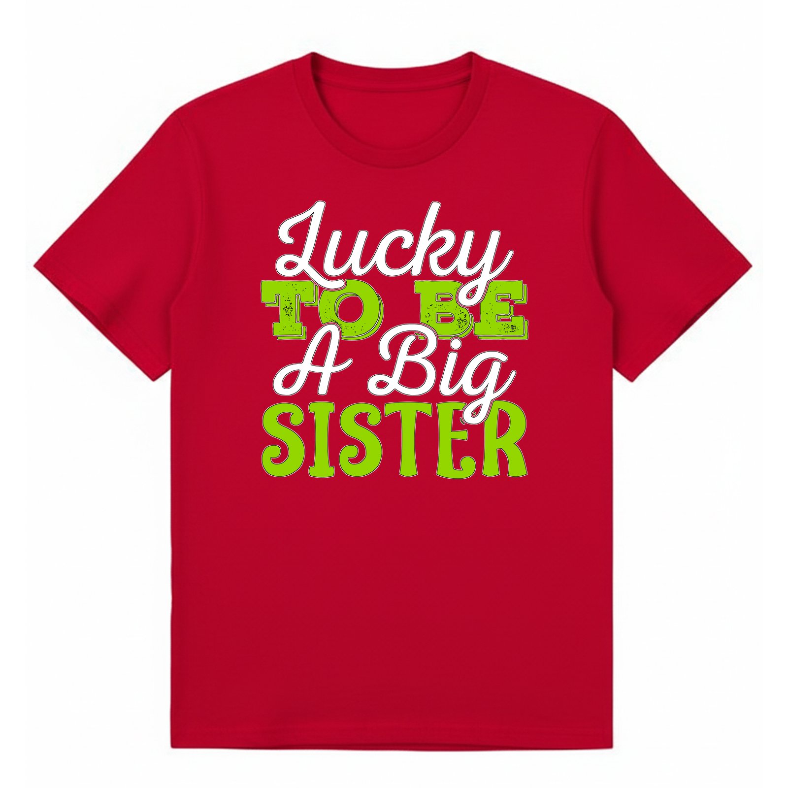 BGSIS103 artwork on red T-shirt