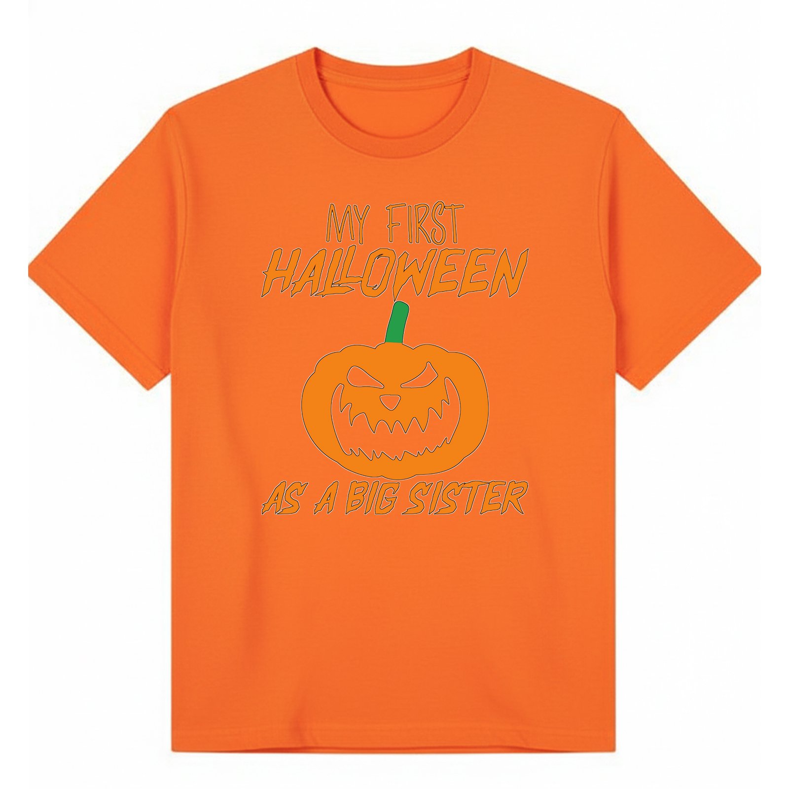 BGSIS105 artwork on orange T-shirt