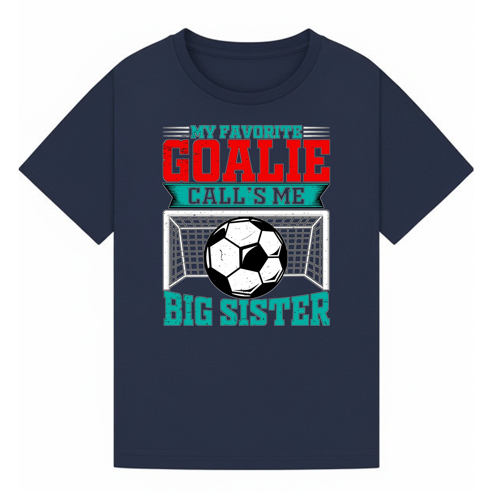 BGSIS106 artwork on navy T-shirt
