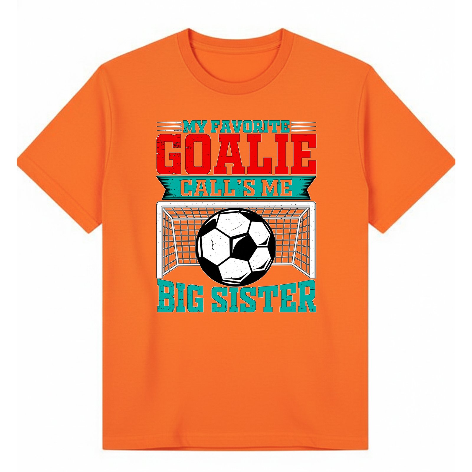 BGSIS106 artwork on orange T-shirt