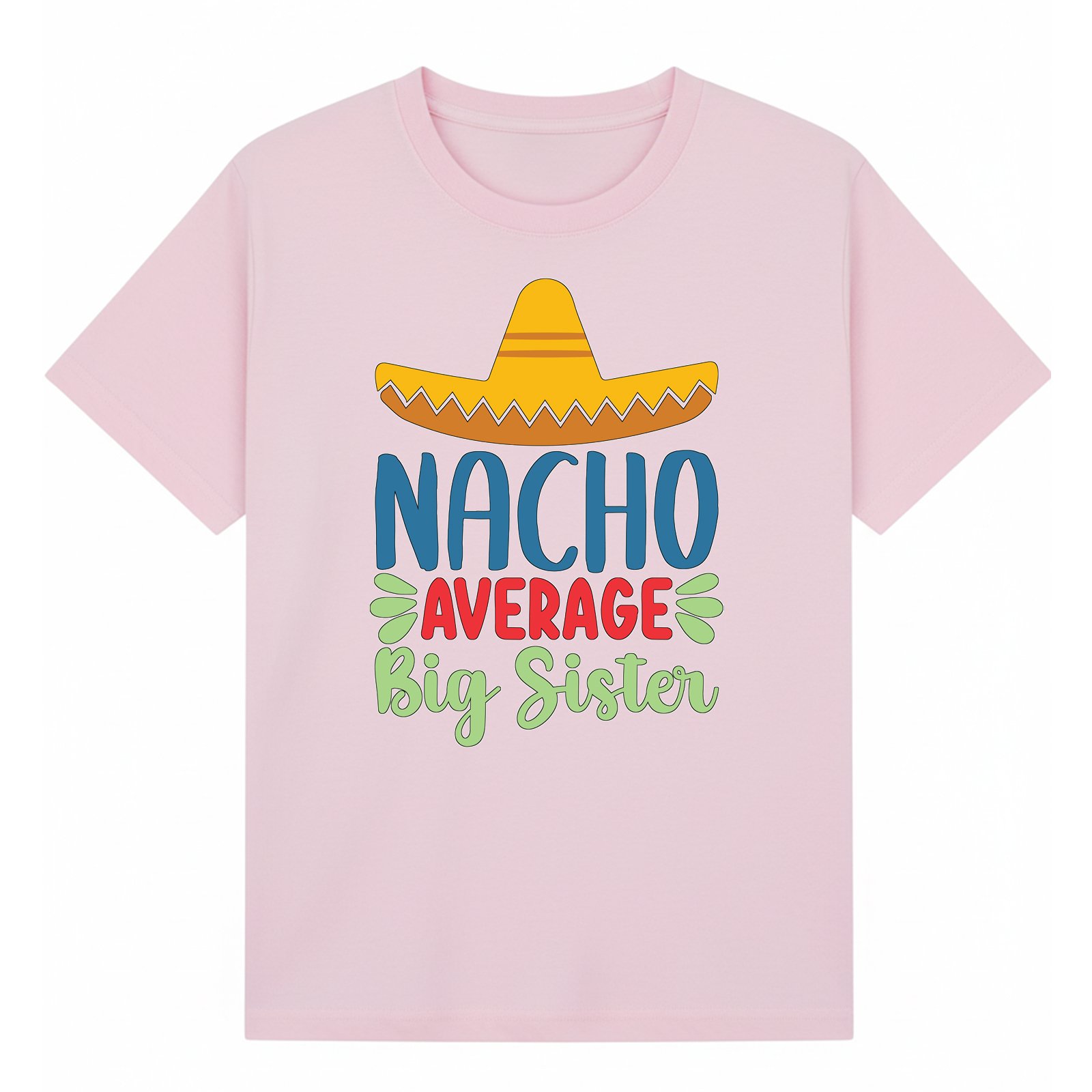 BGSIS108 artwork on light pink T-shirt