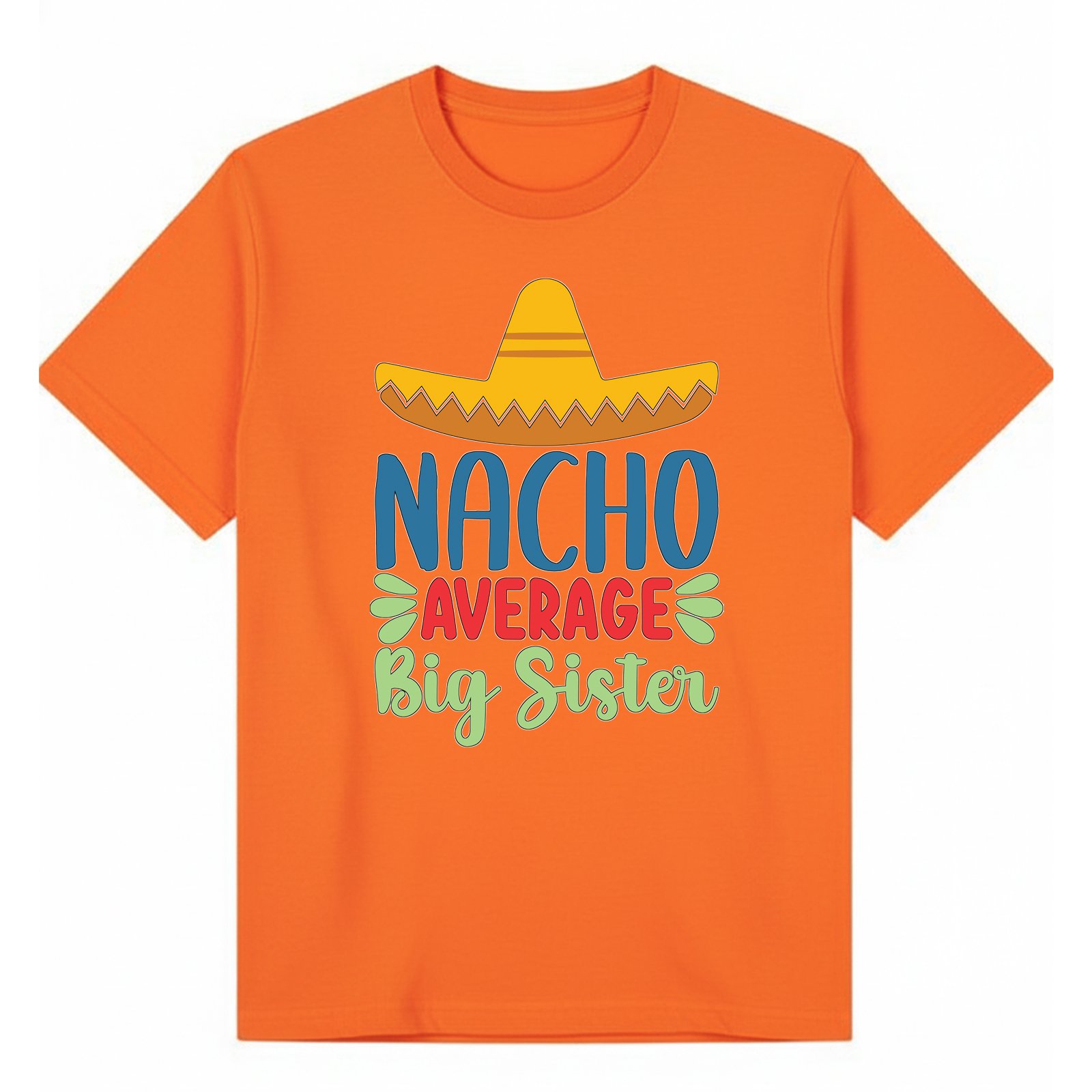 BGSIS108 artwork on orange T-shirt