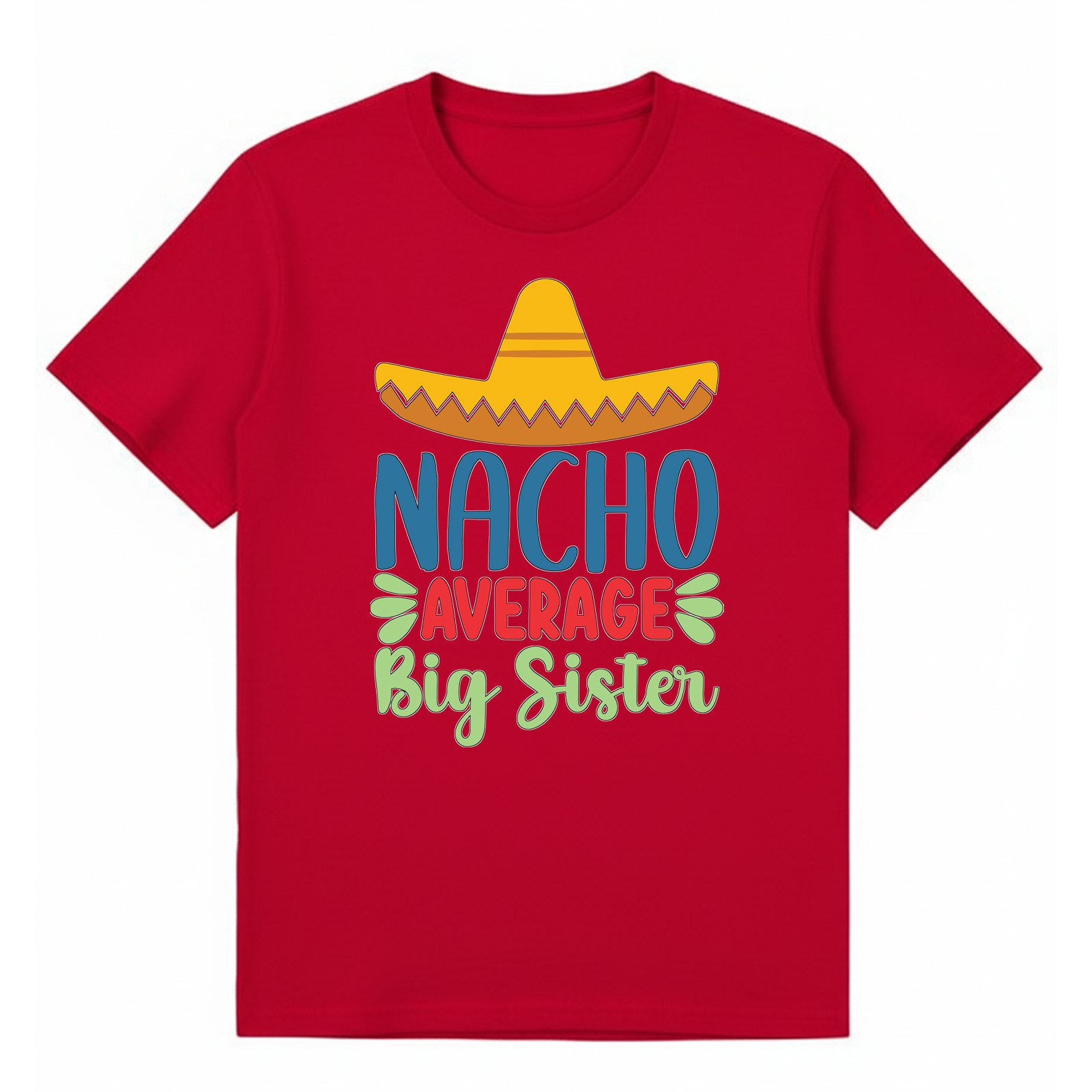 BGSIS108 artwork on red T-shirt