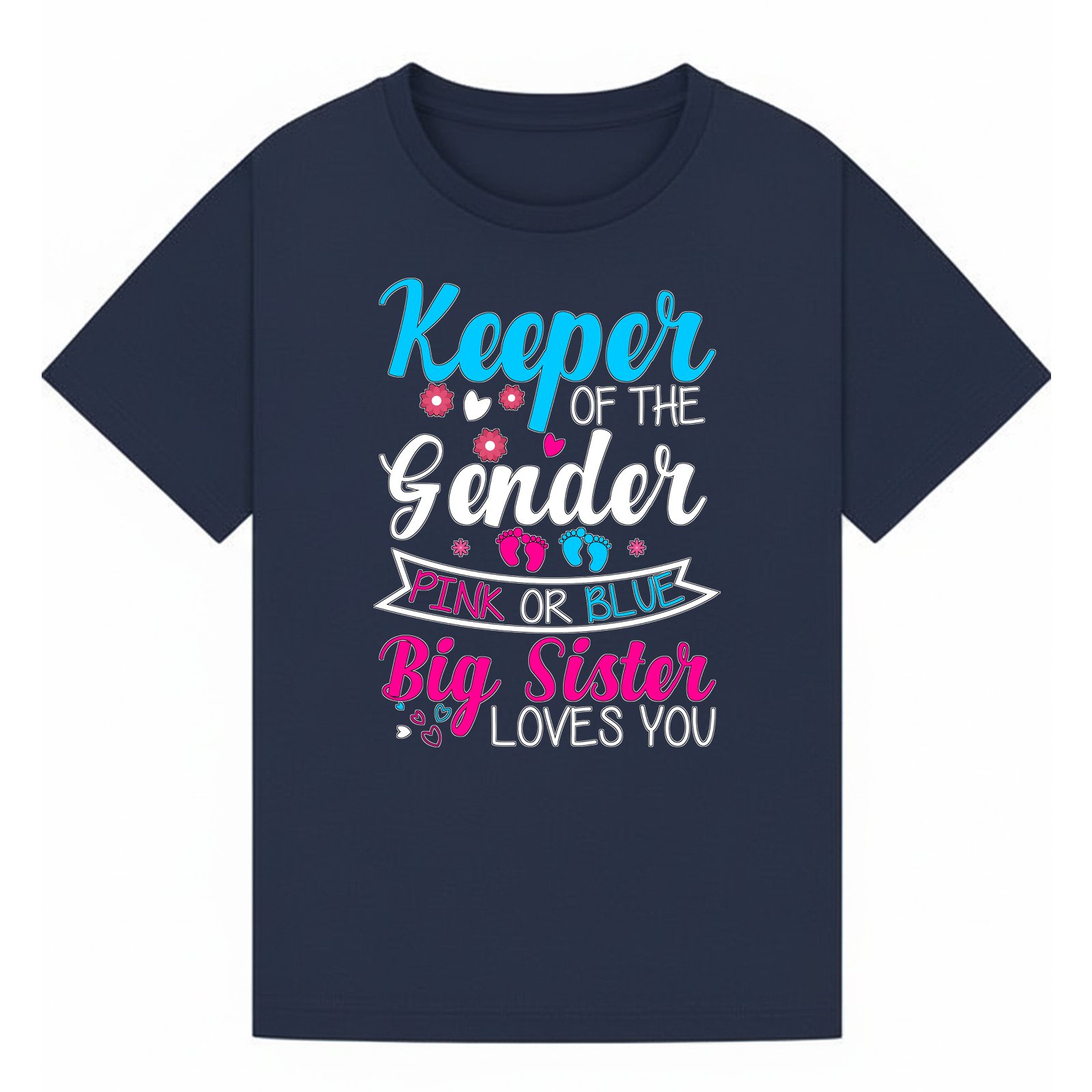 BGSIS113 artwork on navy T-shirt