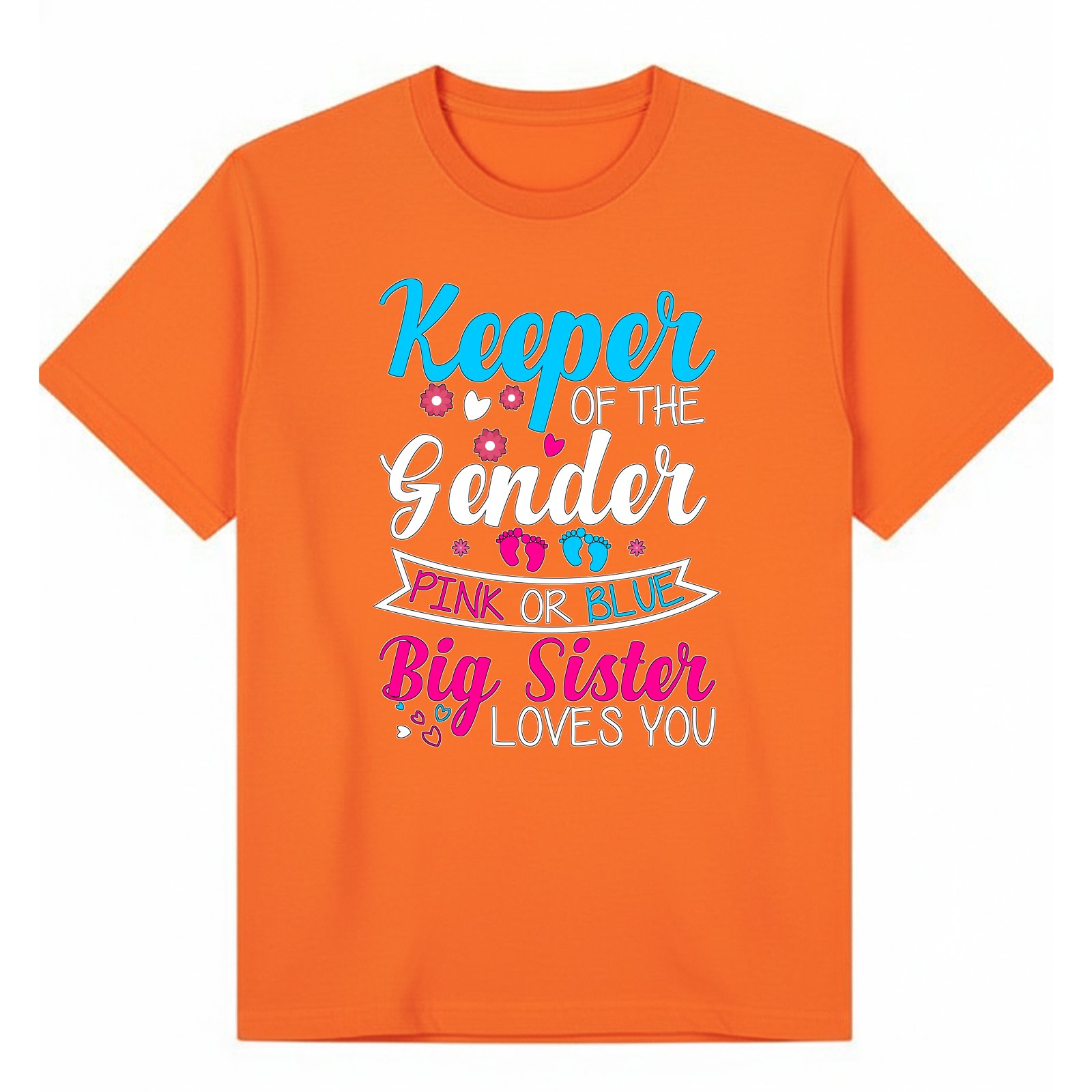 BGSIS113 artwork on orange T-shirt