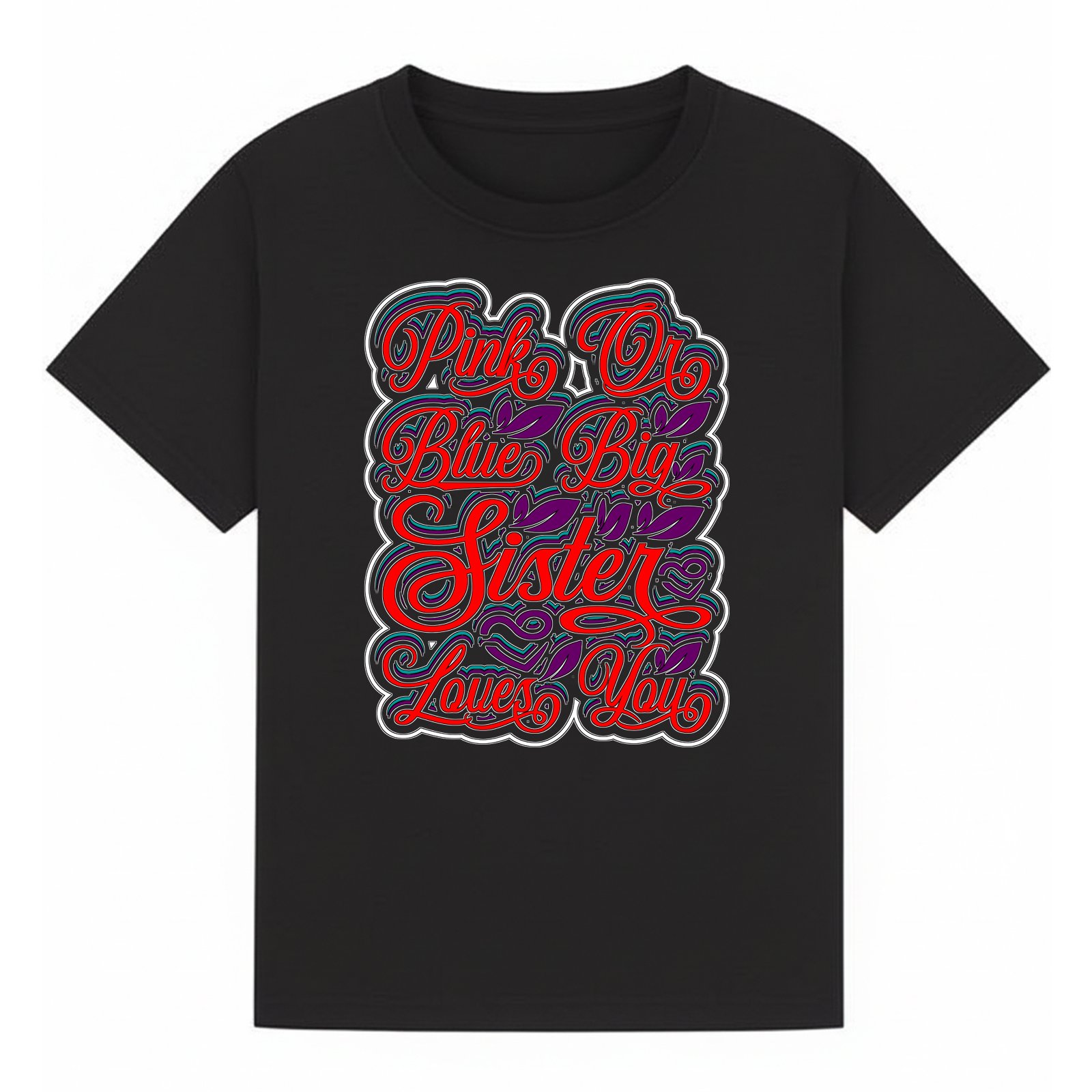 BGSIS115 artwork on black T-shirt
