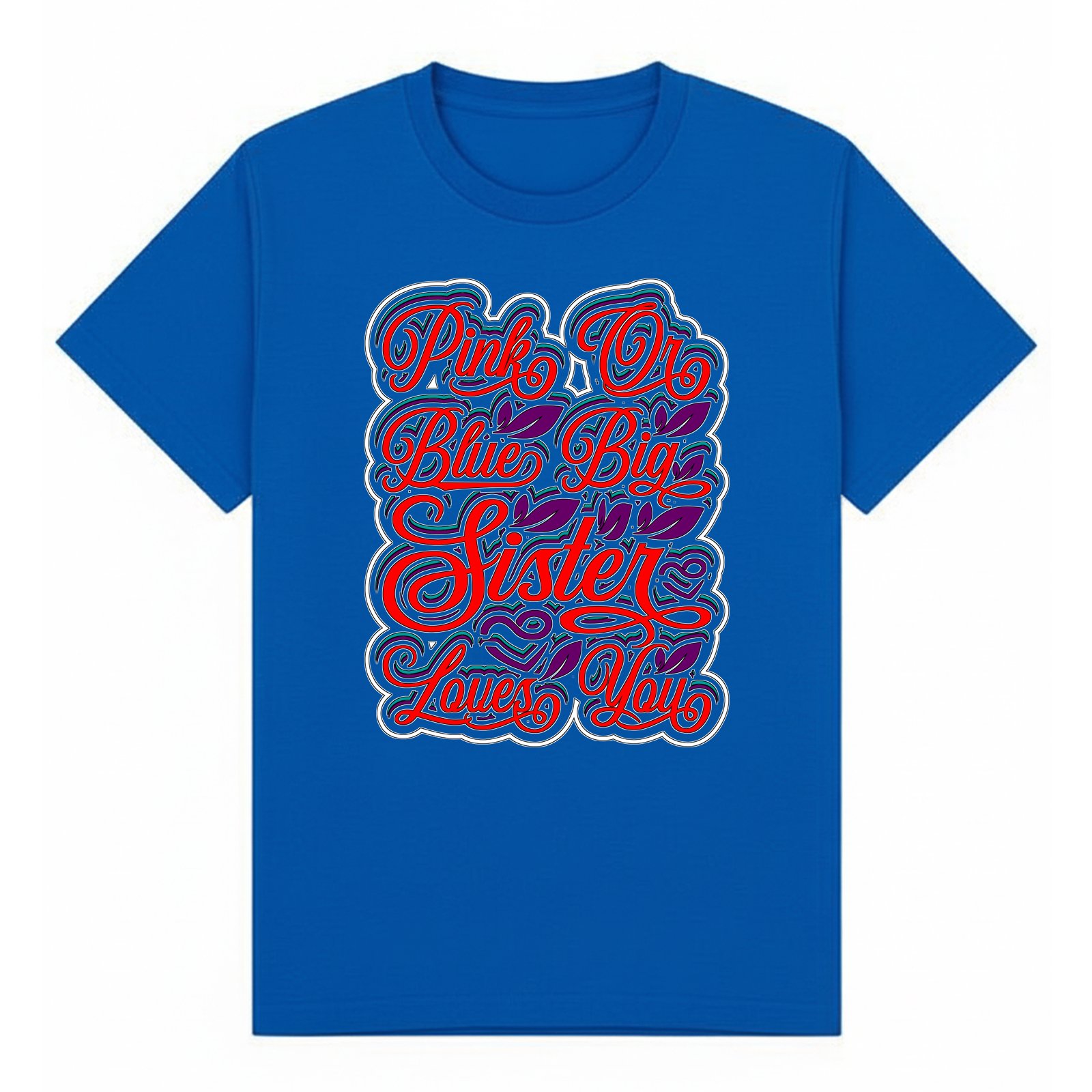 BGSIS115 artwork on royal T-shirt