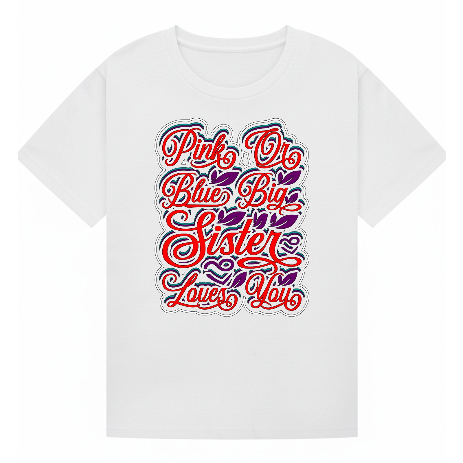 BGSIS115 artwork on white T-shirt