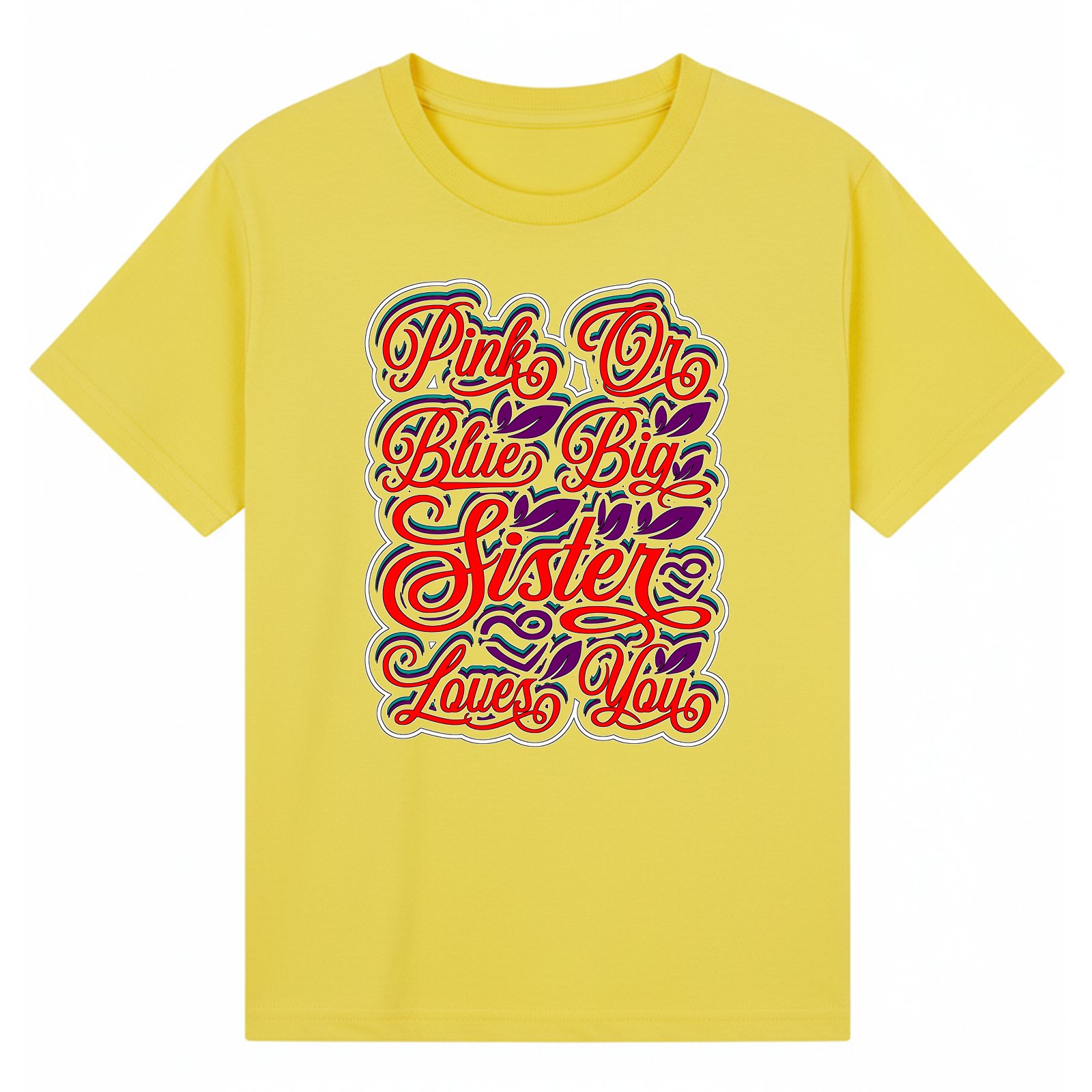 BGSIS115 artwork on yellow T-shirt