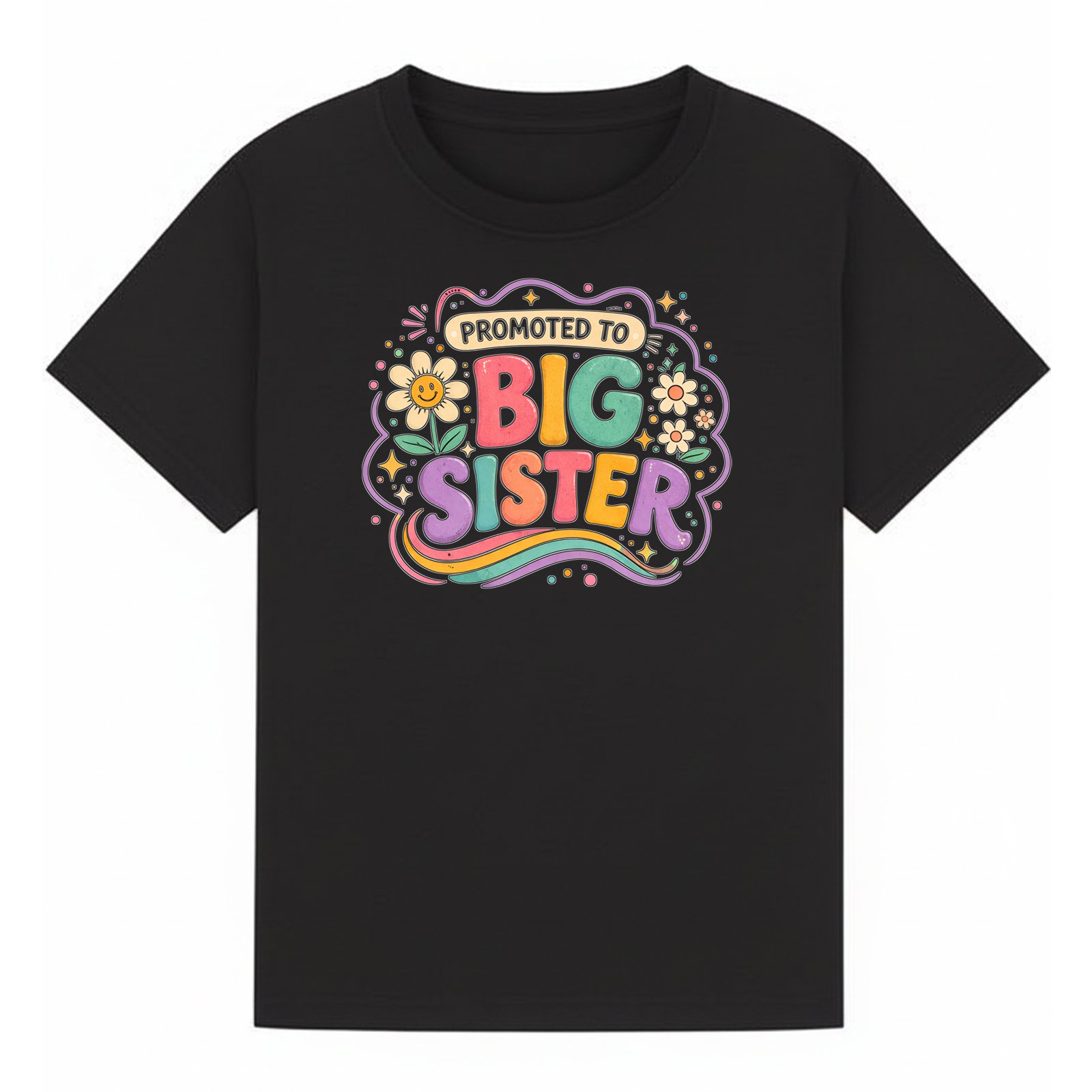 BGSIS117 artwork on black T-shirt