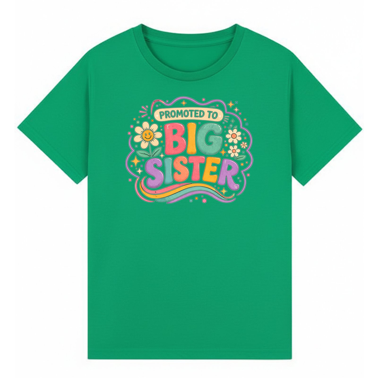 BGSIS117 artwork on irish green T-shirt