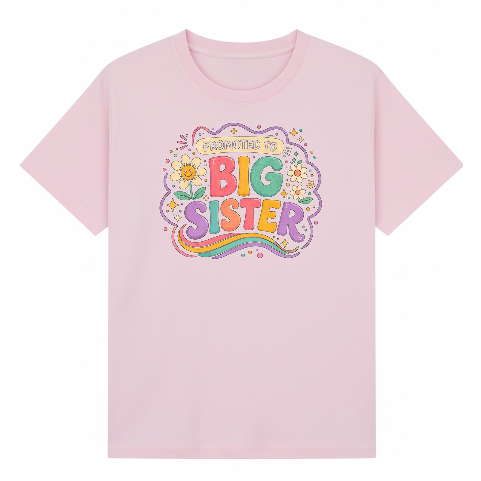 BGSIS117 artwork on light pink T-shirt
