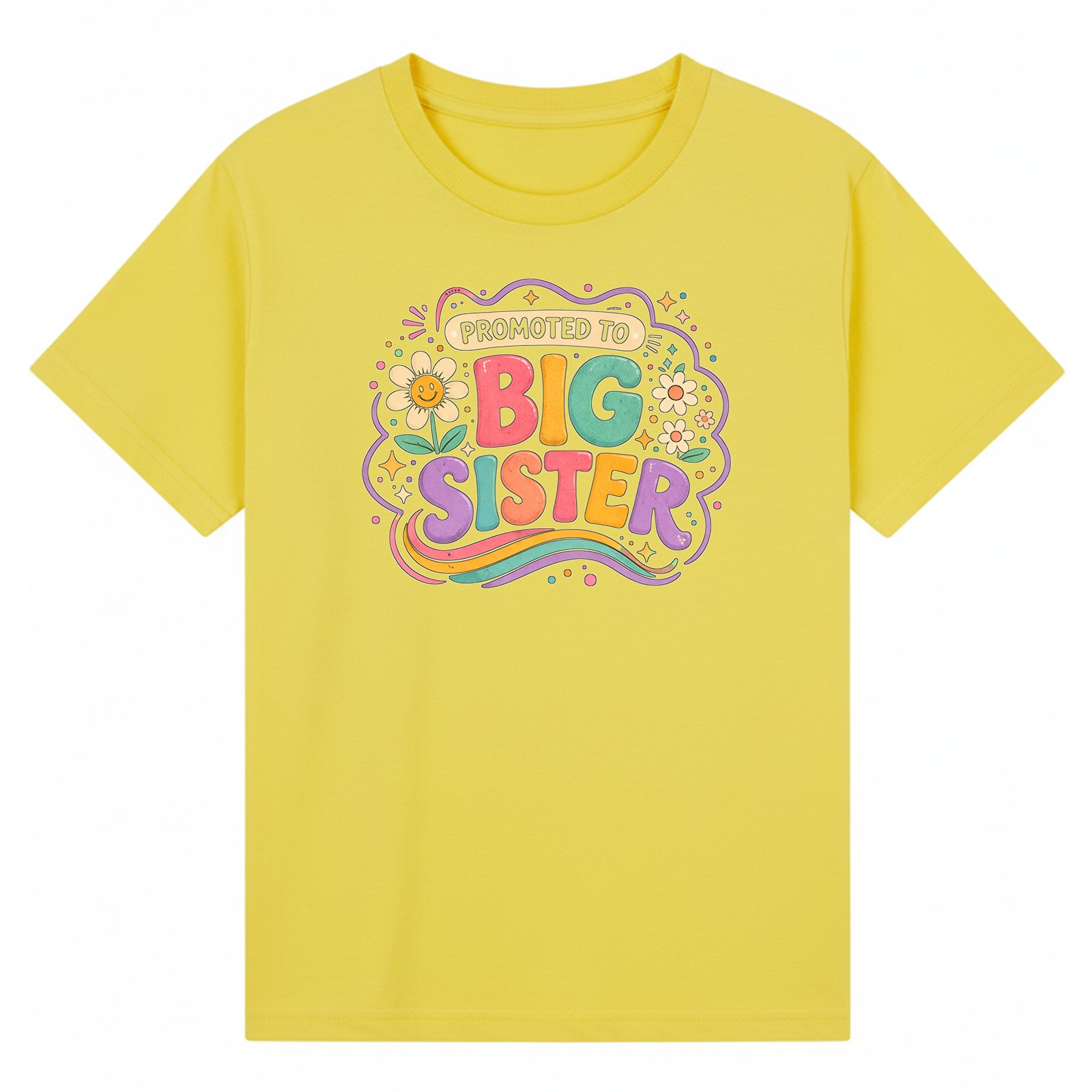 BGSIS117 artwork on yellow T-shirt