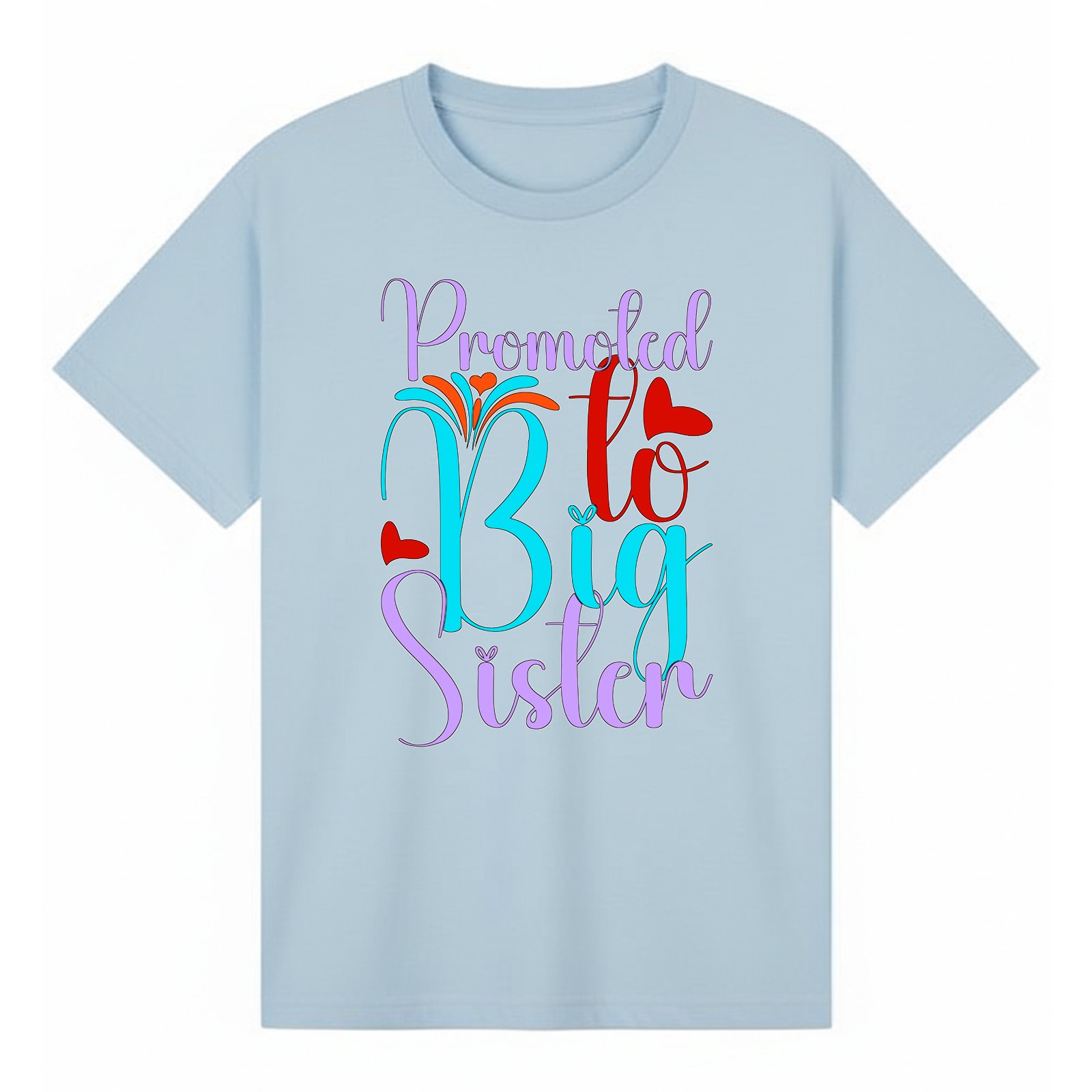 BGSIS118 artwork on light blue T-shirt