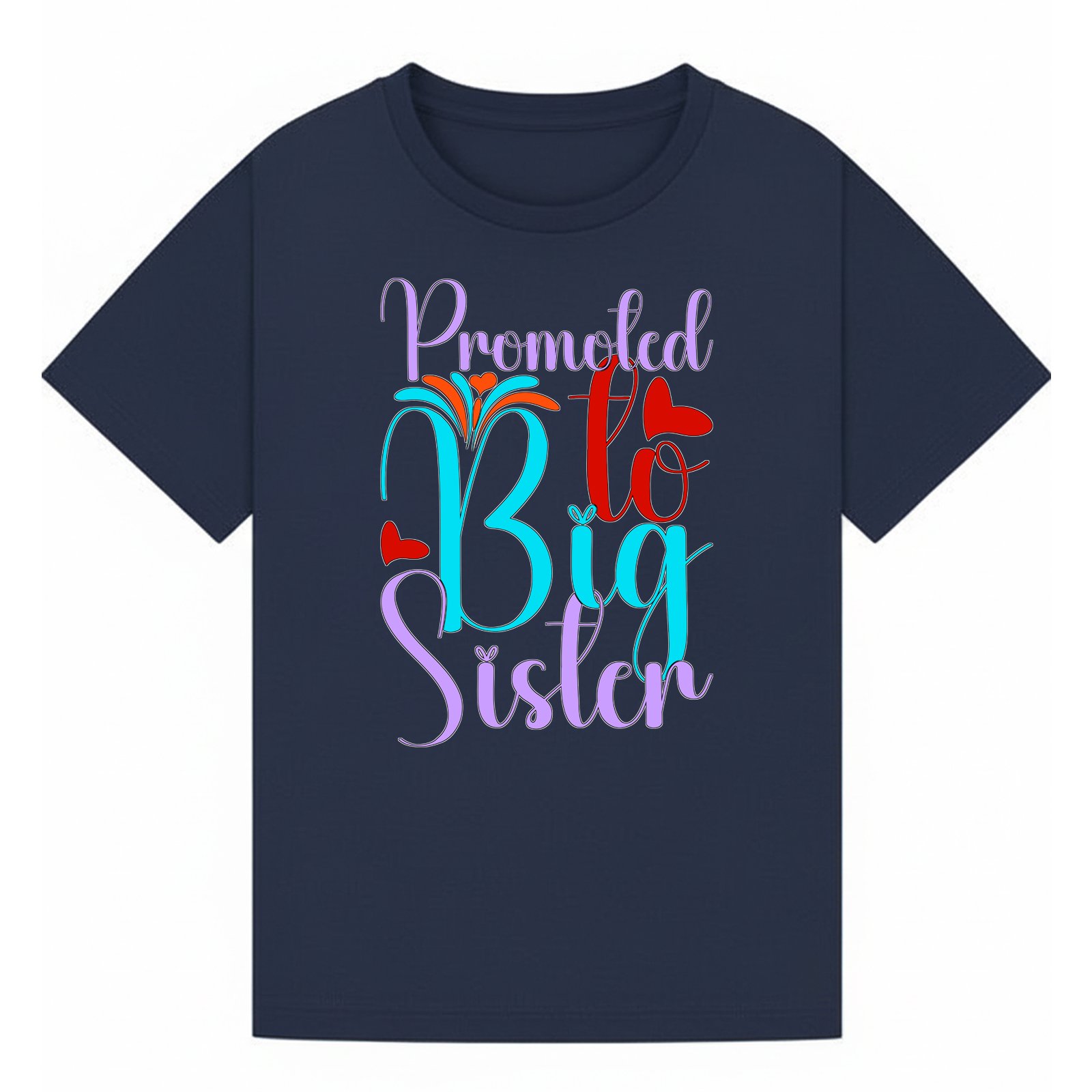BGSIS118 artwork on navy T-shirt