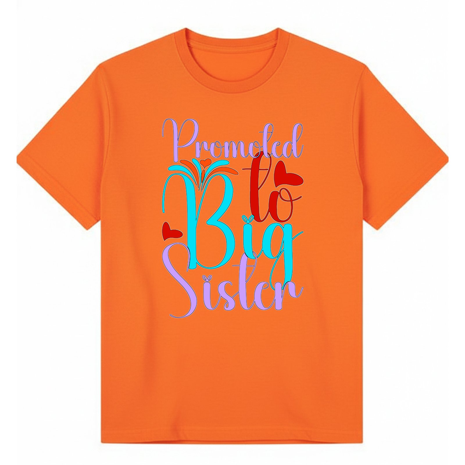BGSIS118 artwork on orange T-shirt