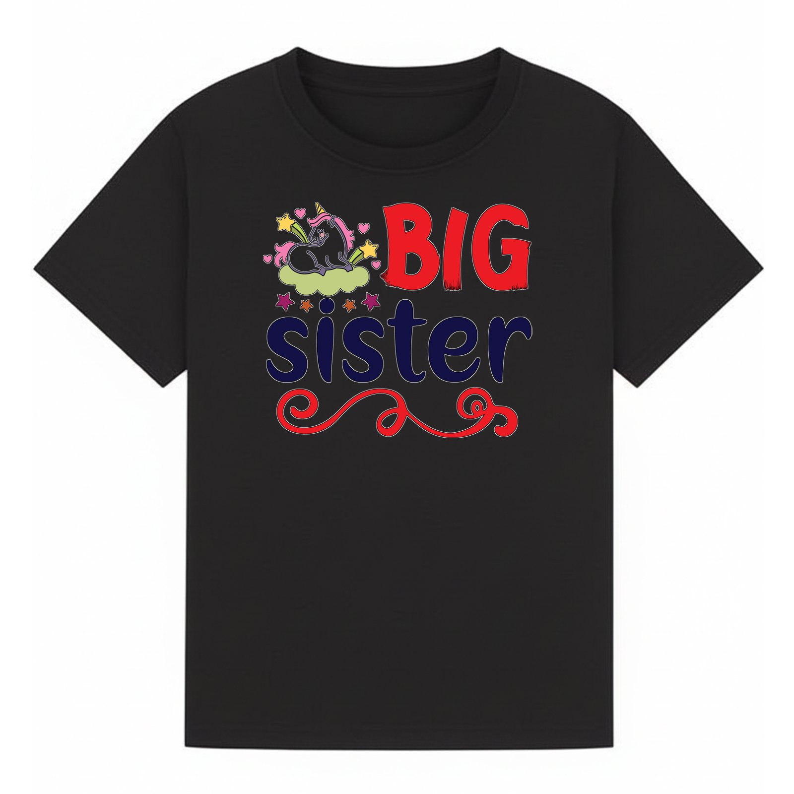 BGSIS12 artwork on black T-shirt