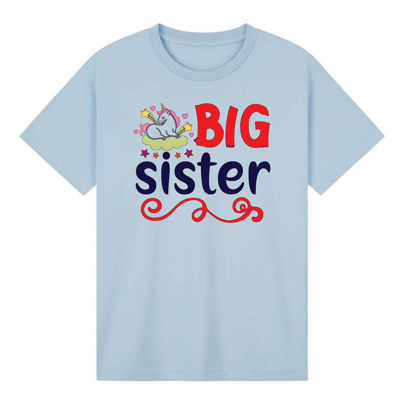 BGSIS12 artwork on light blue T-shirt