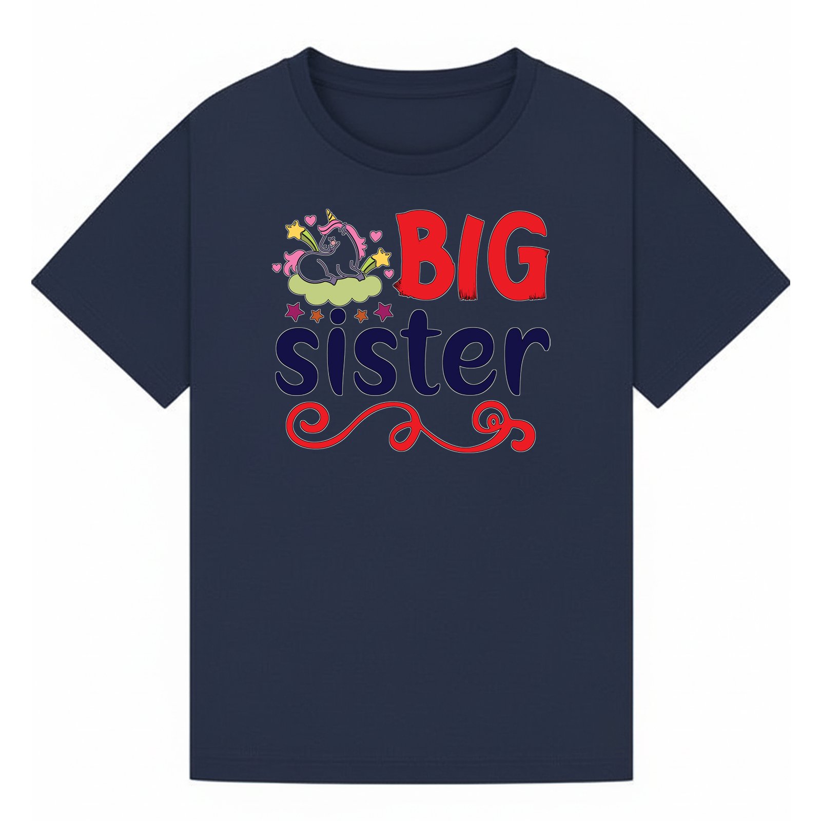 BGSIS12 artwork on navy T-shirt