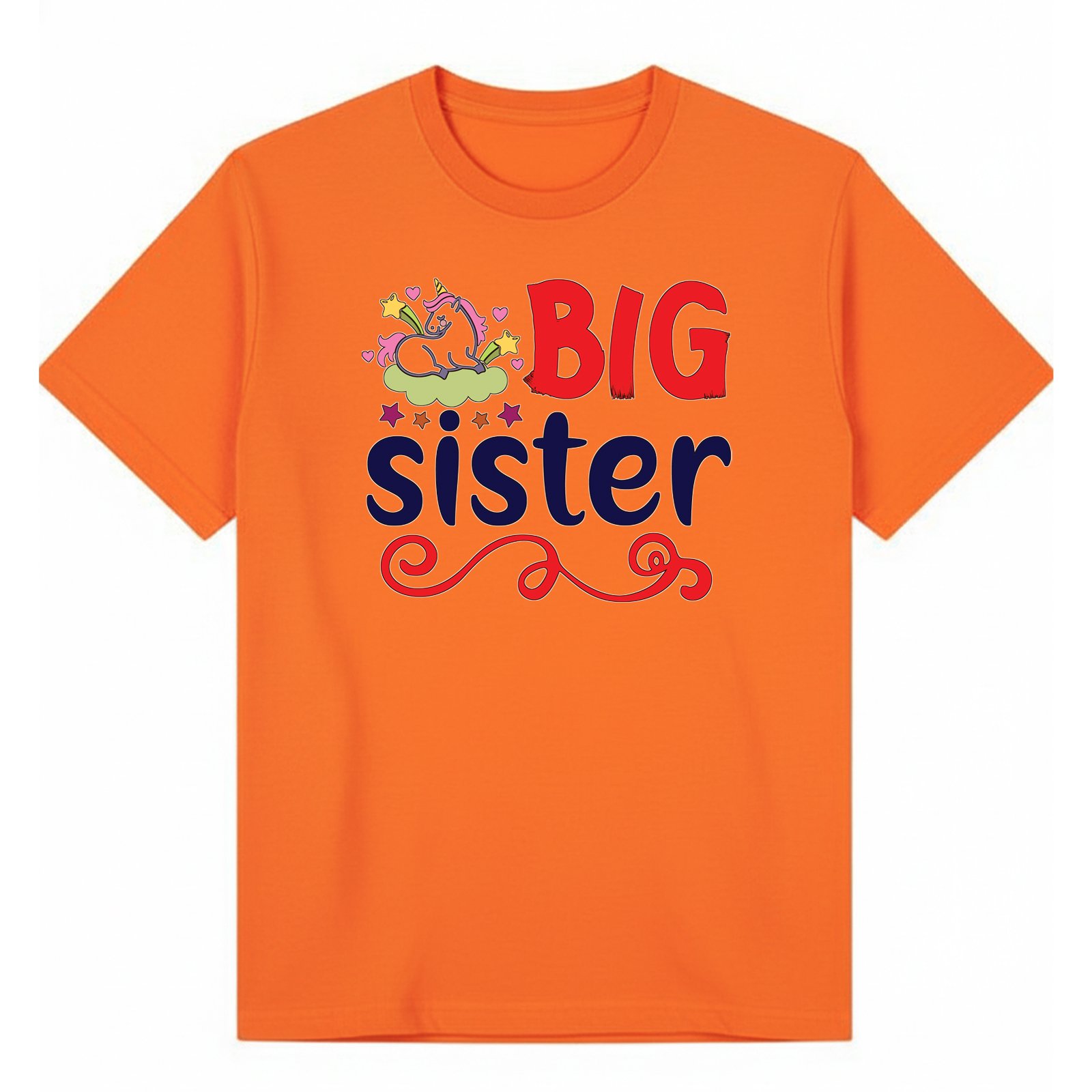 BGSIS12 artwork on orange T-shirt