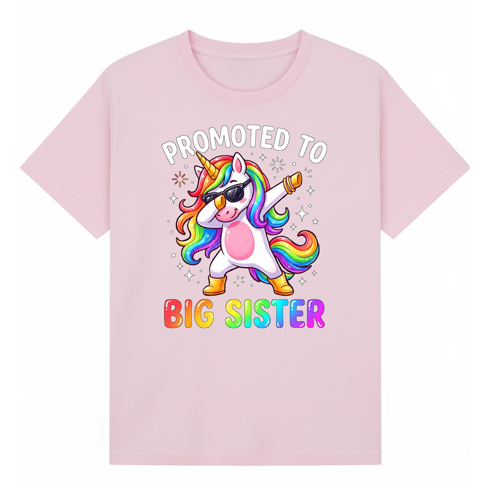 BGSIS120 artwork on light pink T-shirt