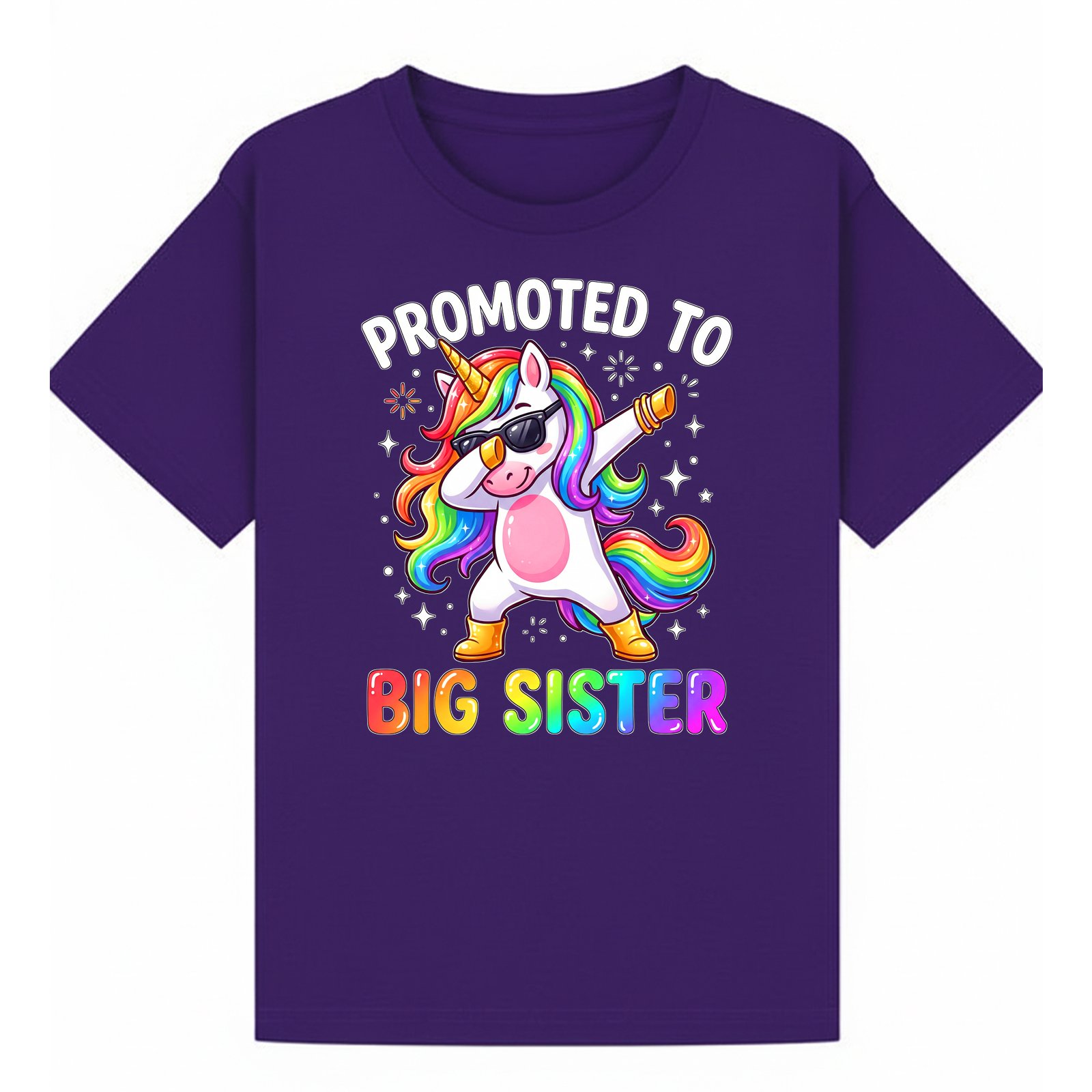 BGSIS120 artwork on purple T-shirt