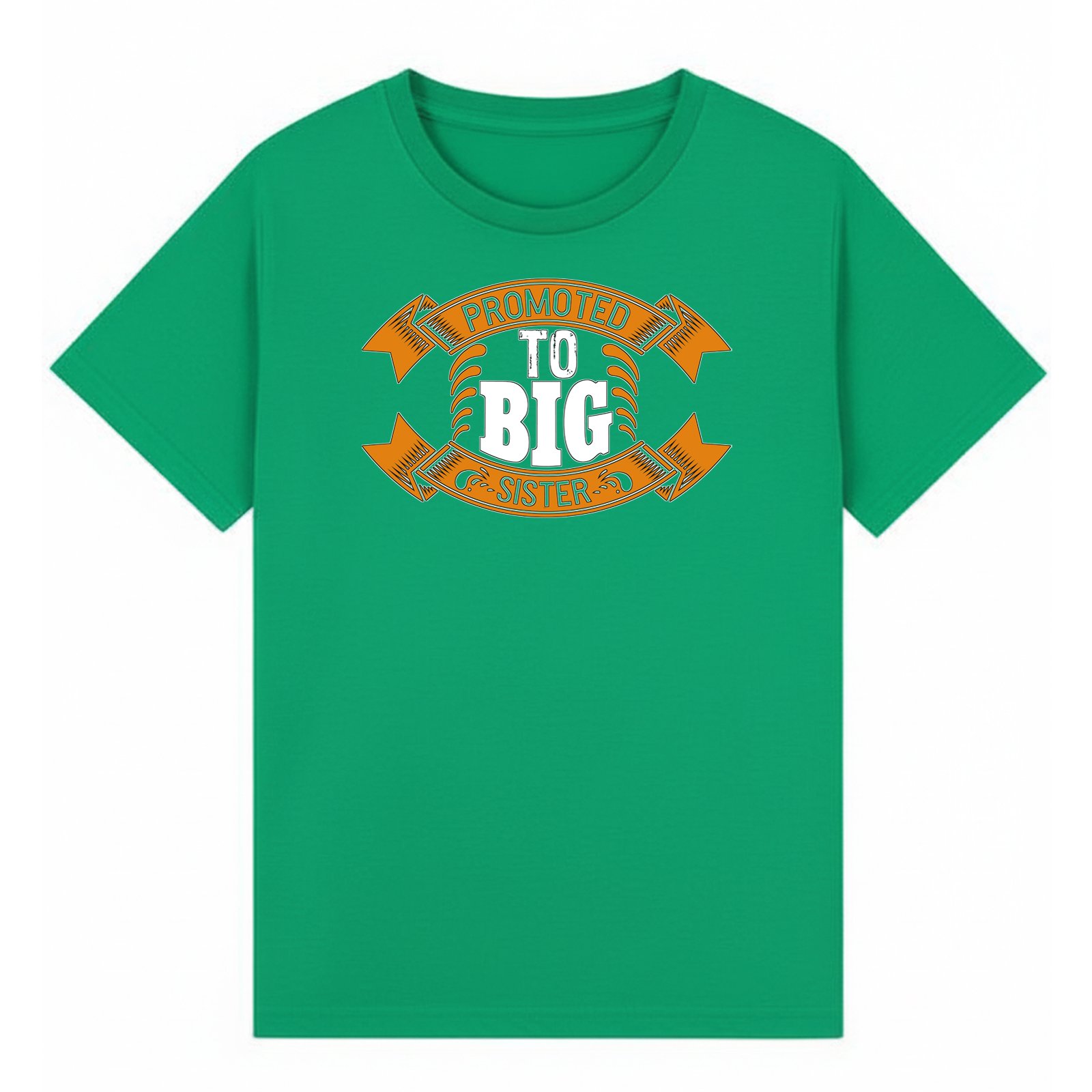 BGSIS121 artwork on irish green T-shirt