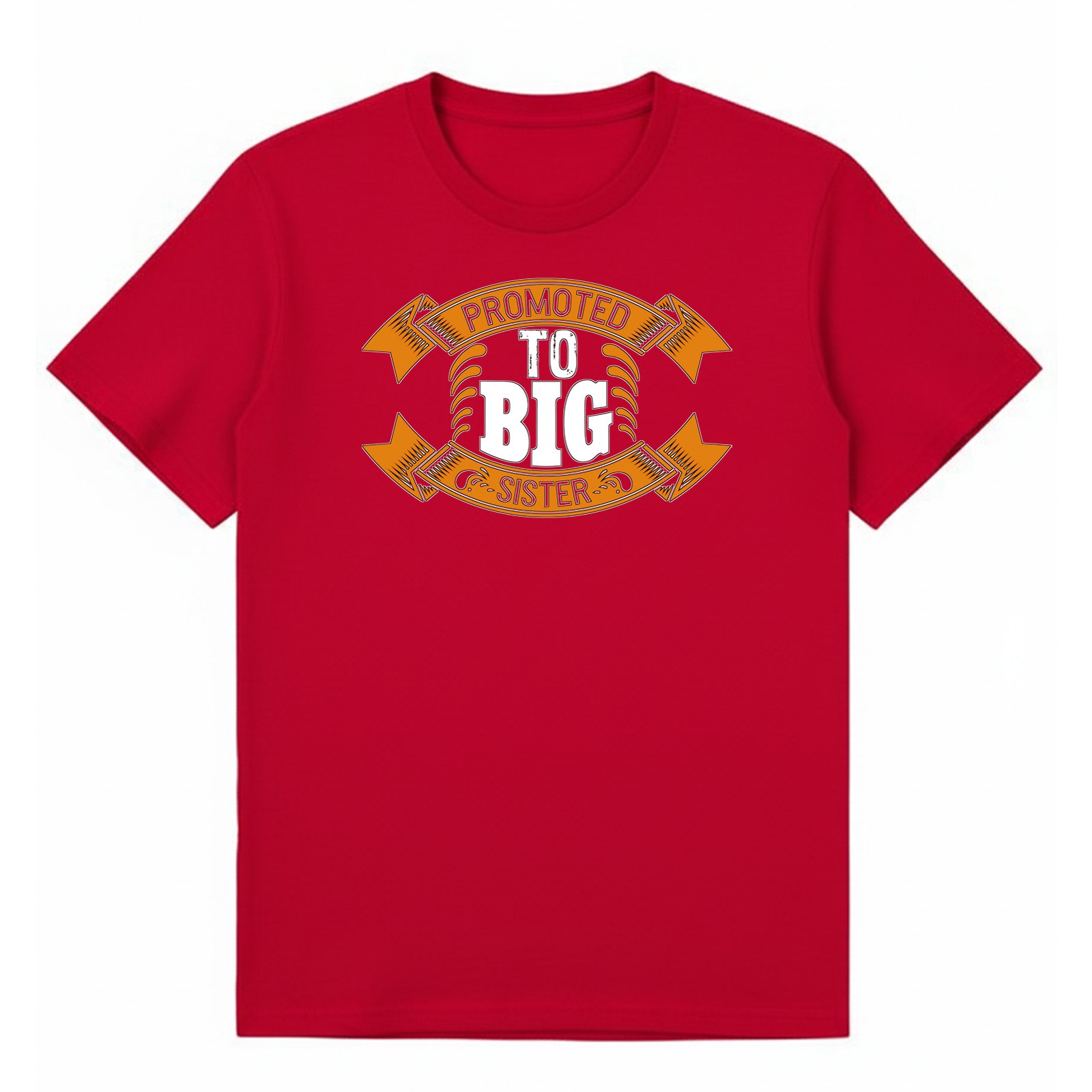BGSIS121 artwork on red T-shirt