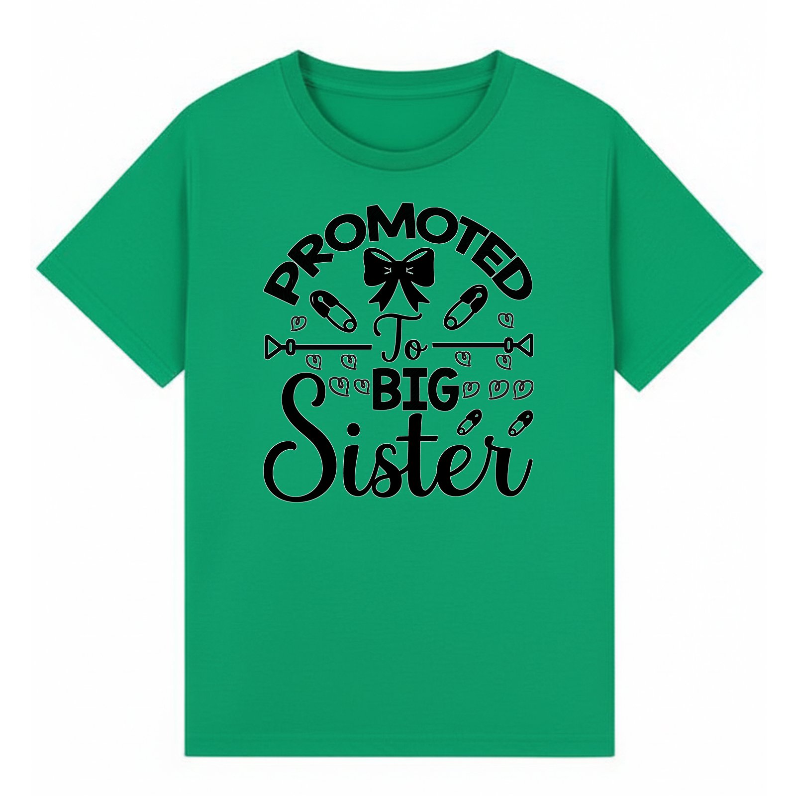 BGSIS122 artwork on irish green T-shirt