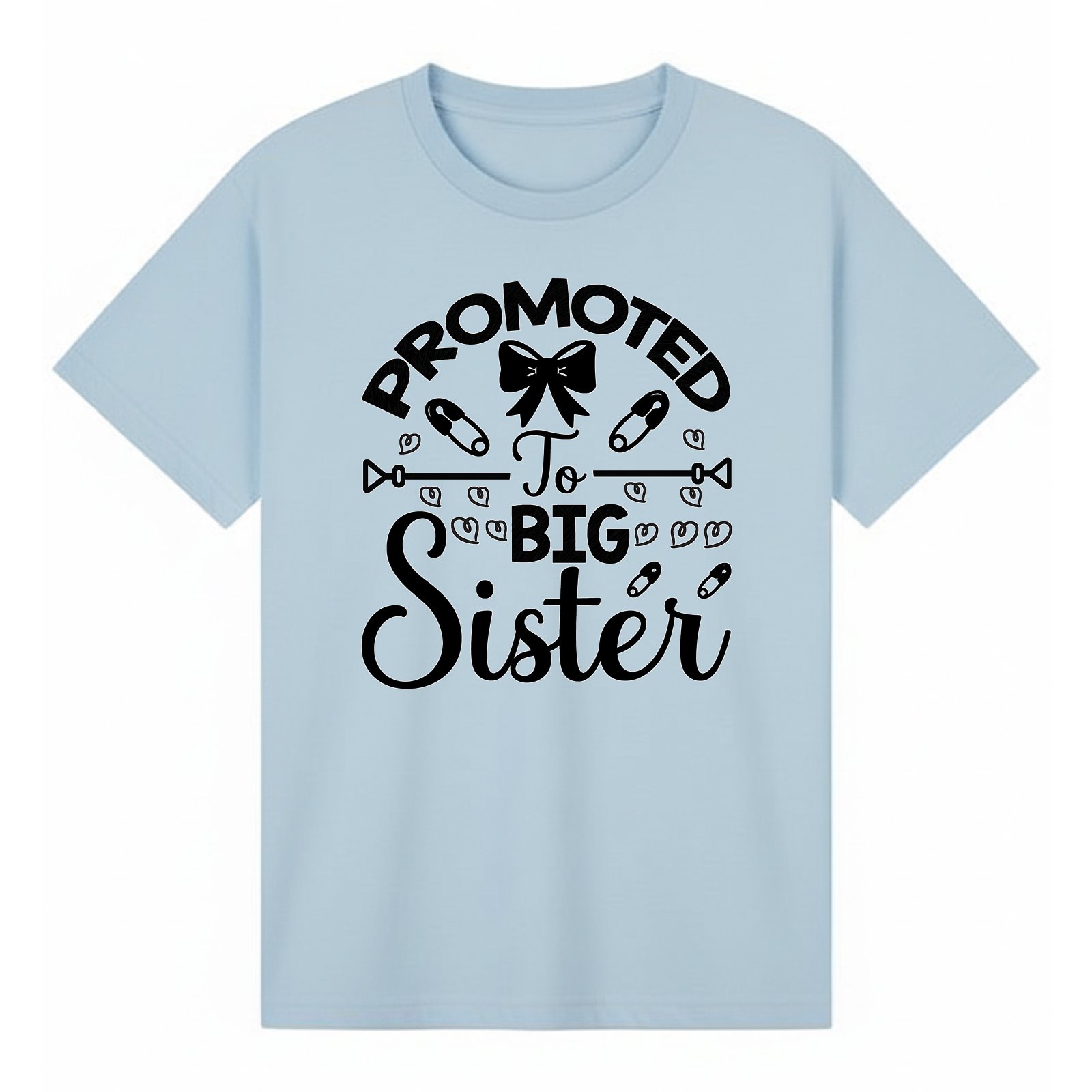 BGSIS122 artwork on light blue T-shirt