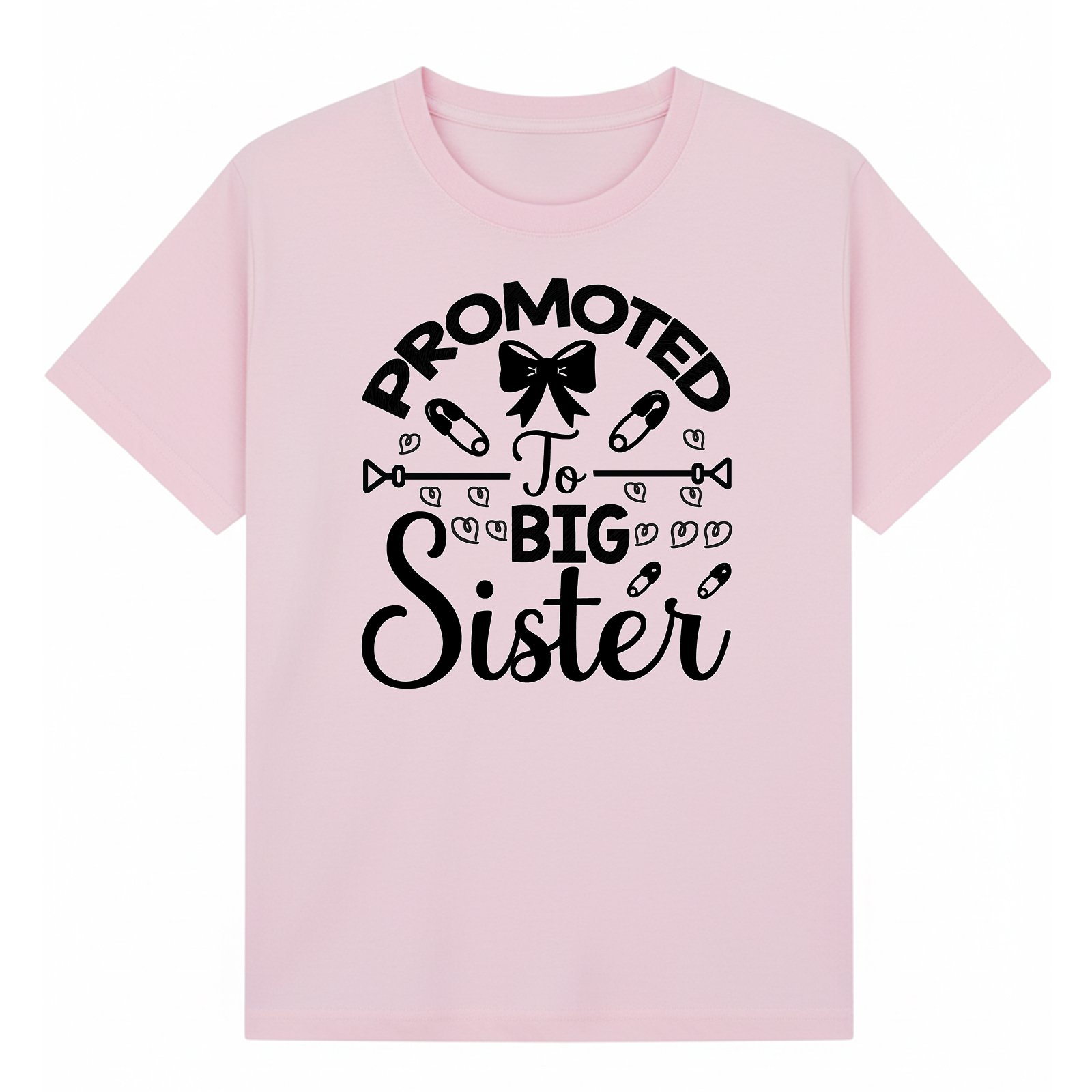 BGSIS122 artwork on light pink T-shirt