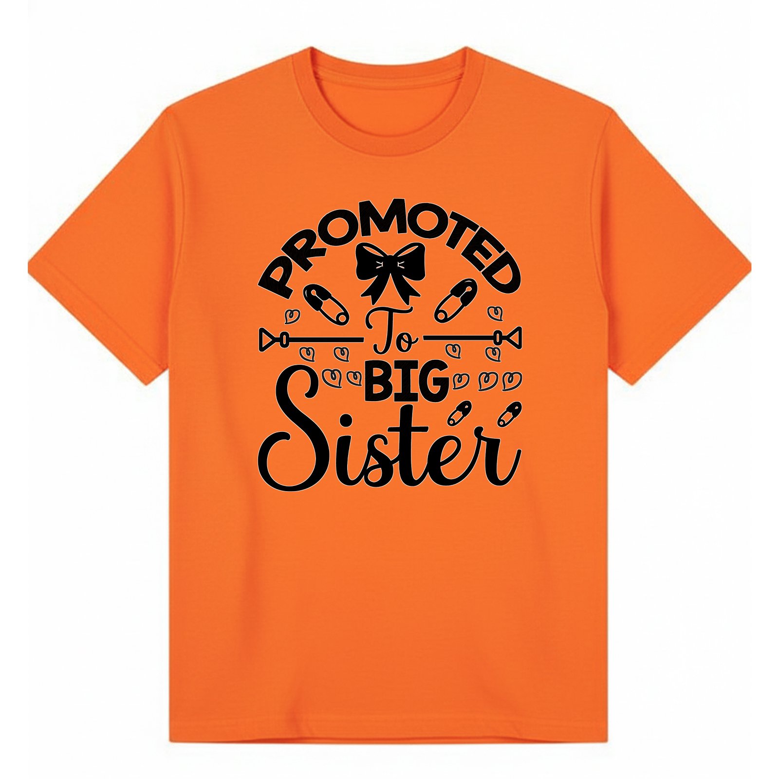BGSIS122 artwork on orange T-shirt