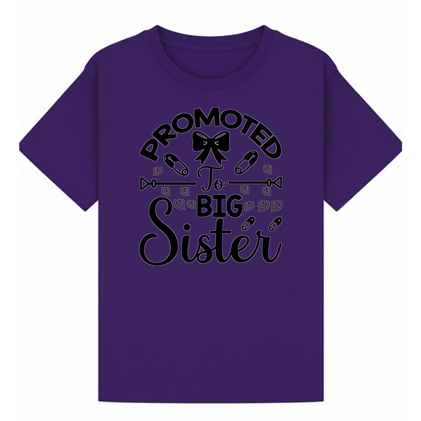 BGSIS122 artwork on purple T-shirt