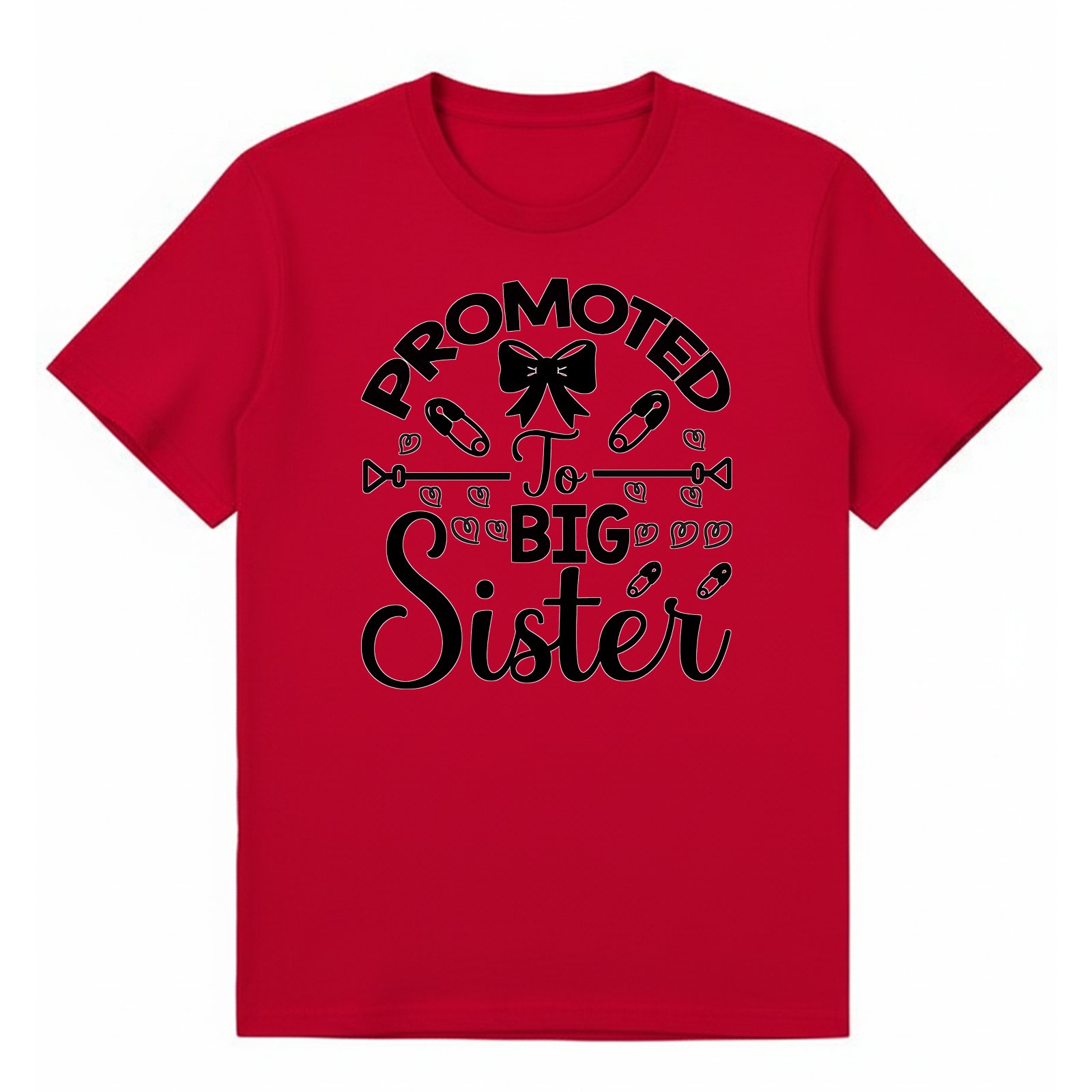 BGSIS122 artwork on red T-shirt